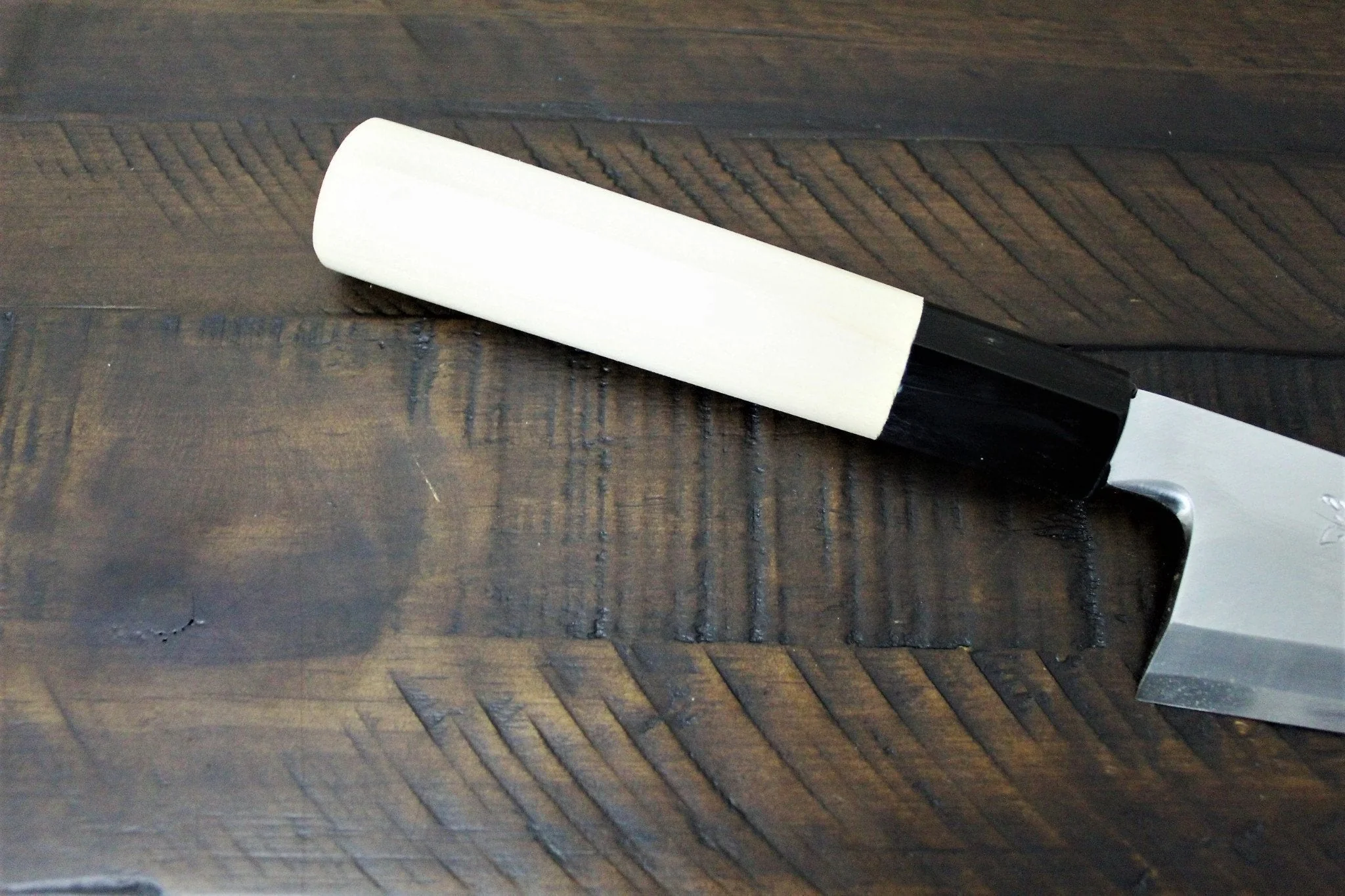 Honesuki Boning Knife 150mm (5.9") with White Steel #2 Single Bevel - Image 4