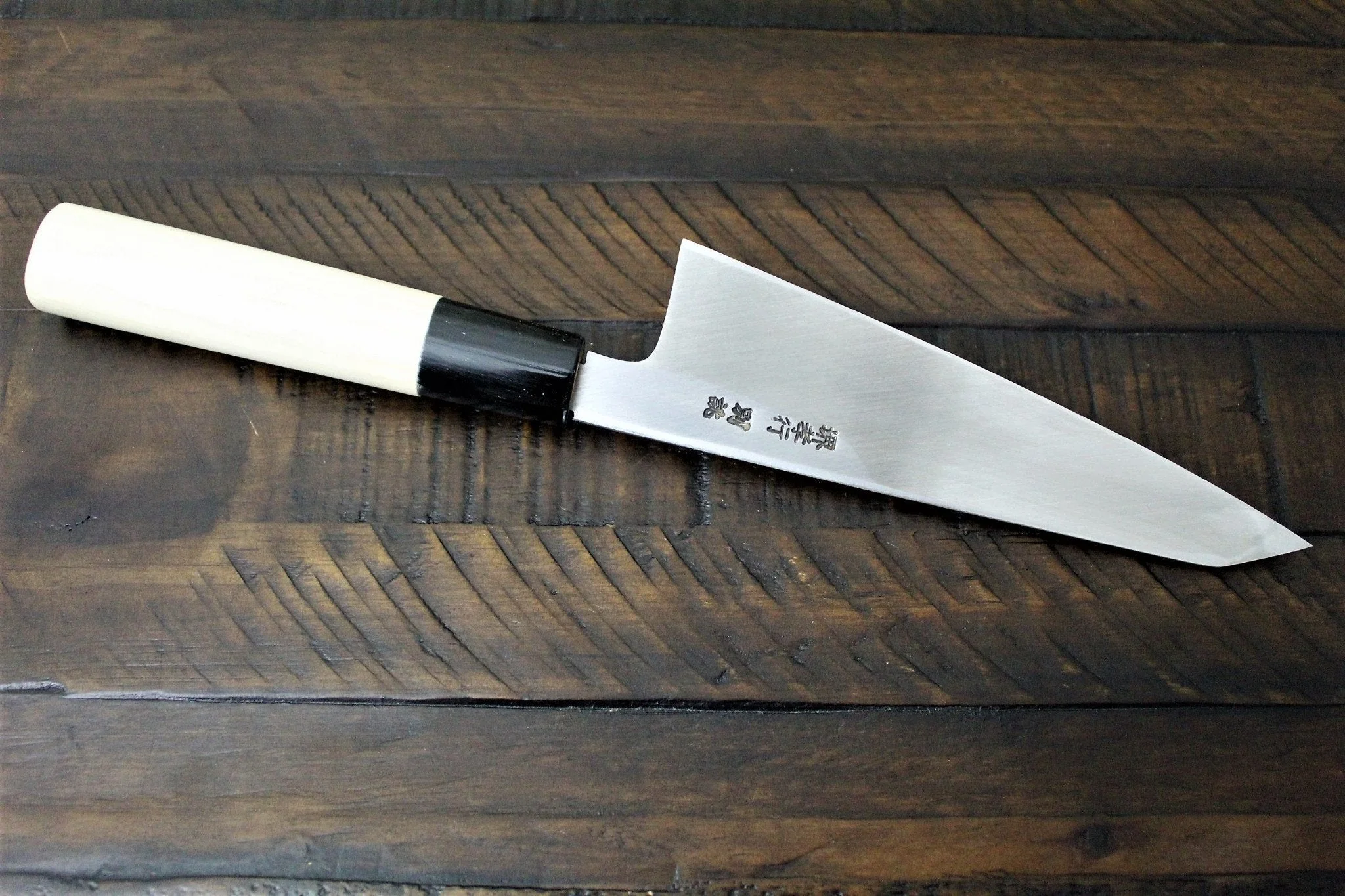 Honesuki Boning Knife 150mm (5.9") with White Steel #2 Single Bevel - Image 6