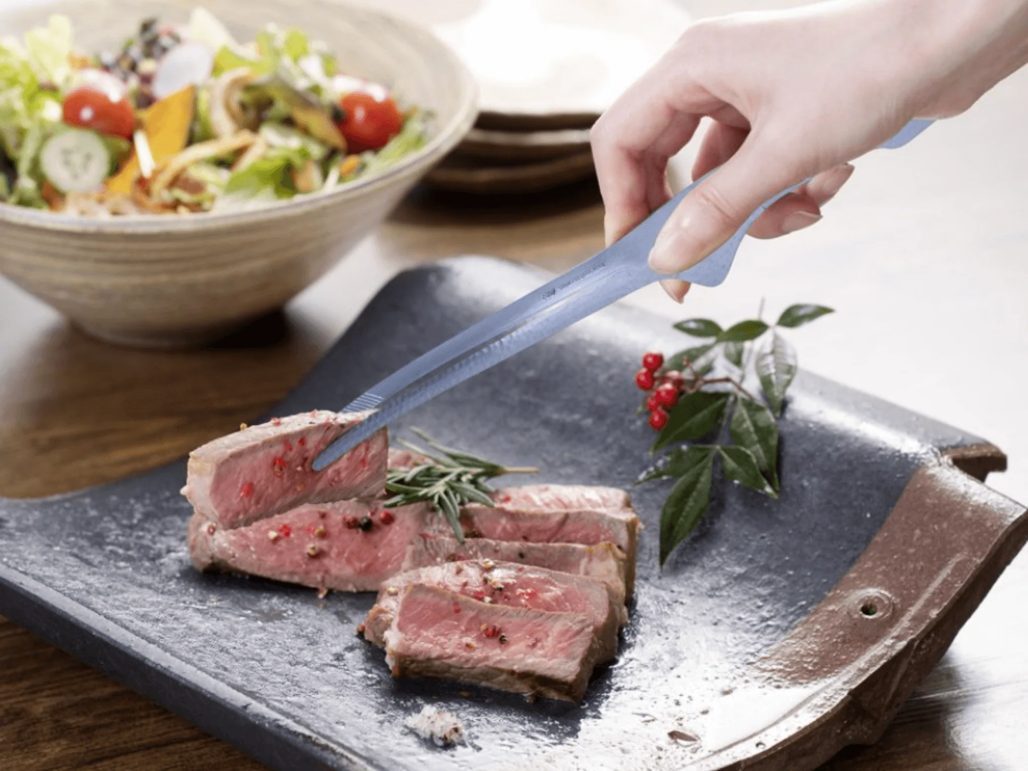 Stainless Steel Serving Chopstick Tong - Image 2