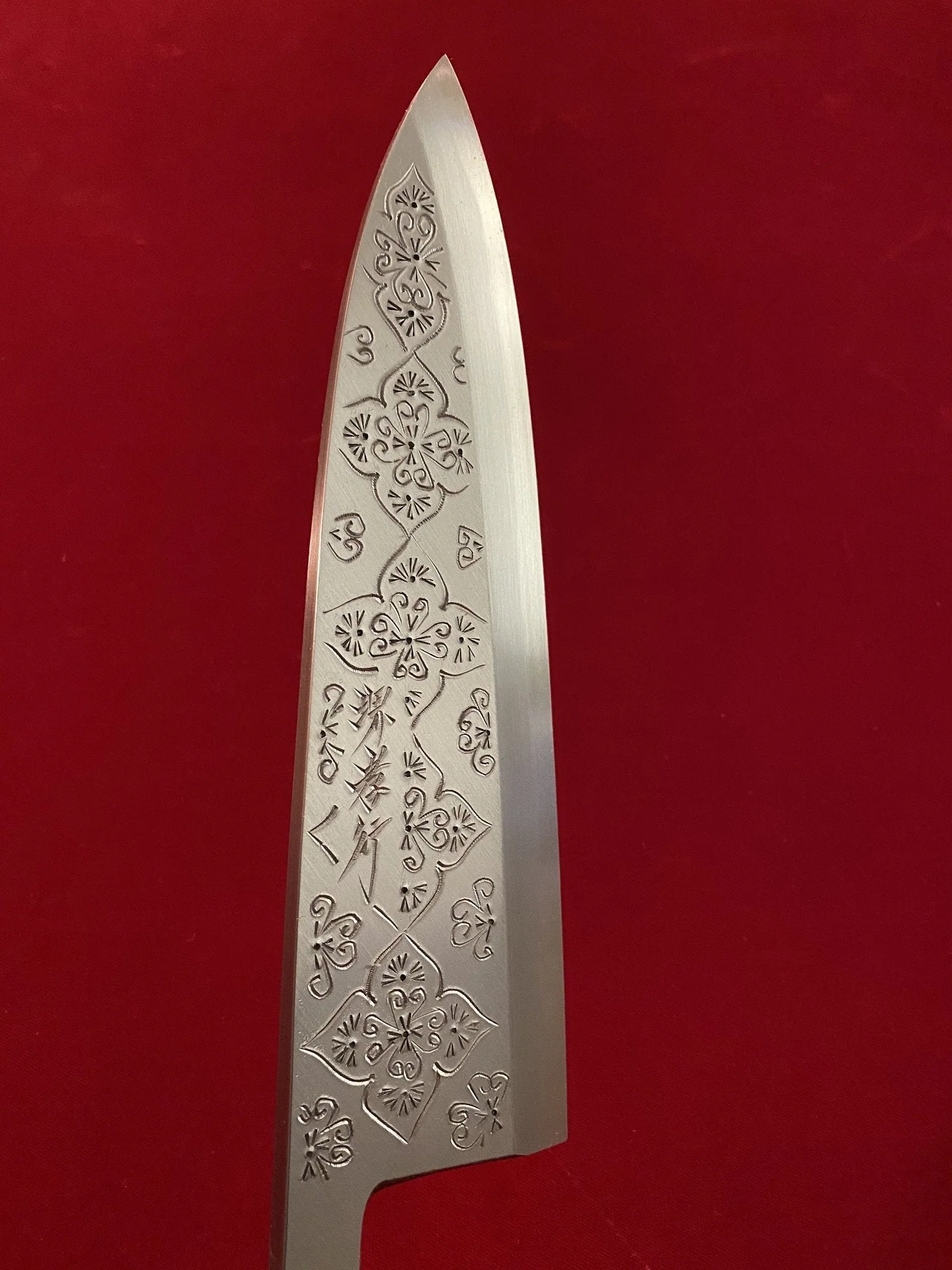 Sakai Takayuki Pre Order Purchase Custom Order Decorative Deba Knife with Buffalo Horn Handle White Steel 210mm (8.3") - Image 10