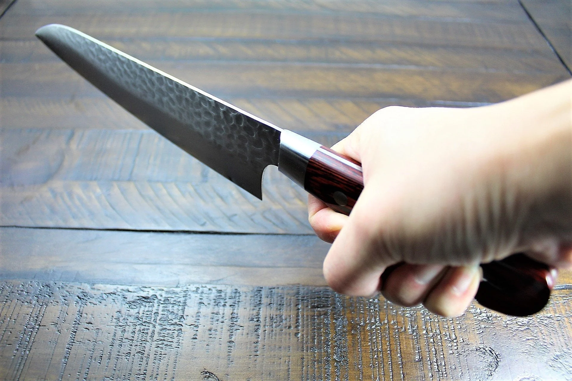 Sakai Takayuki 33-Layer Hammered Damascus 210mm / 240mm Gyuto - VG10 Stainless Steel - Image 9