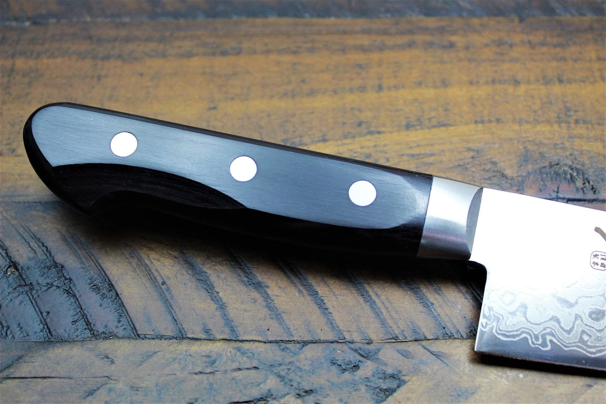 Sakai Takayuki 45-Layer Mirror Finish Damascus 180mm (7.1") / 210mm (8.3") Gyuto (AUS-10 Steel) - Image 3