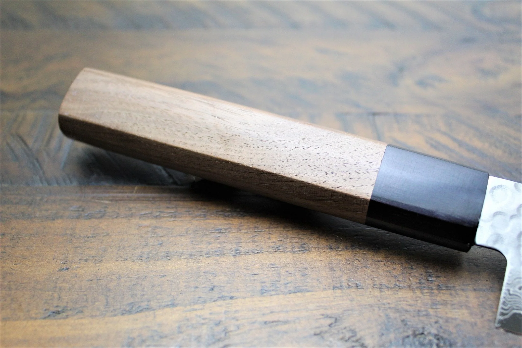 Sakai Takayuki 45-Layer Hammered Damascus Gyuto - AUS-10 Stainless Steel with Walnut Handle - Image 3