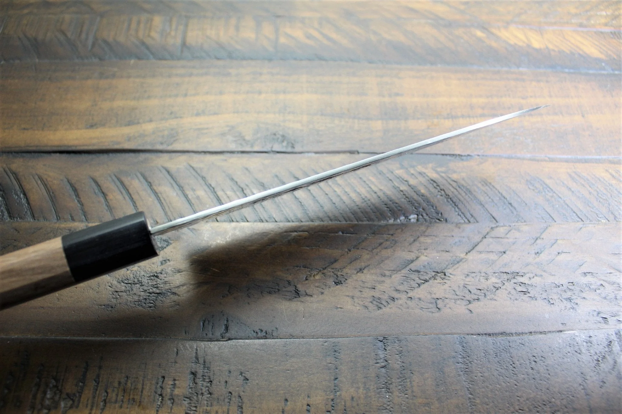 Sakai Takayuki 45-Layer Hammered Damascus Gyuto - AUS-10 Stainless Steel with Walnut Handle - Image 6