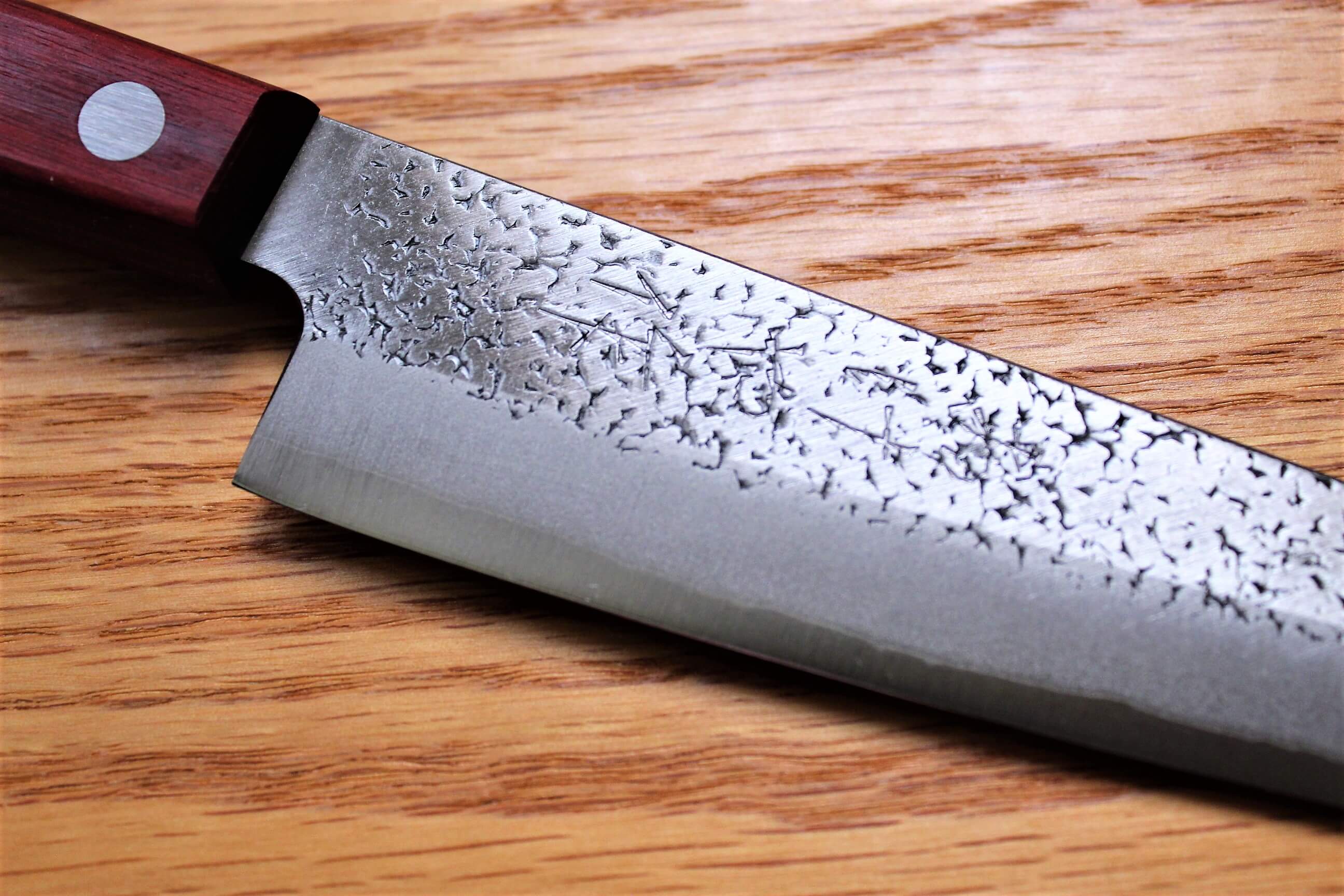 Fujiwara Yasuhiko Aogami Super / Blue Super Steel Petty 150 mm / 5.9" Red Handle - Image 6