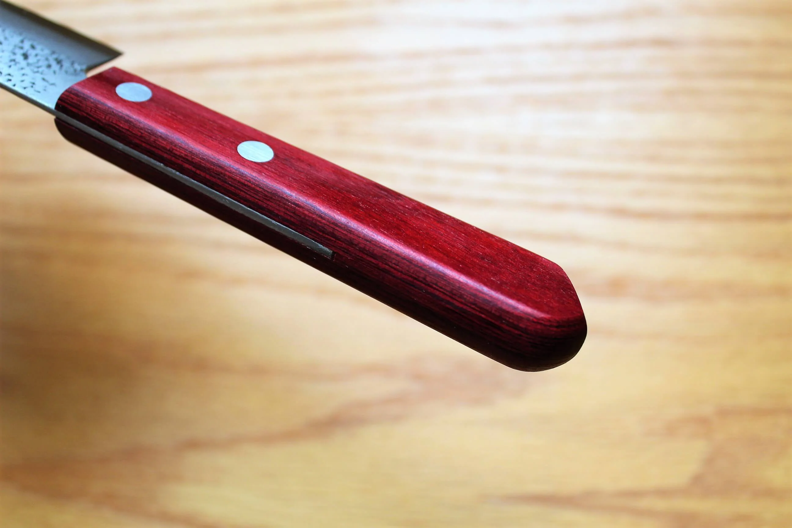 Fujiwara Yasuhiko Aogami Super / Blue Super Steel Petty 150 mm / 5.9" Red Handle - Image 8