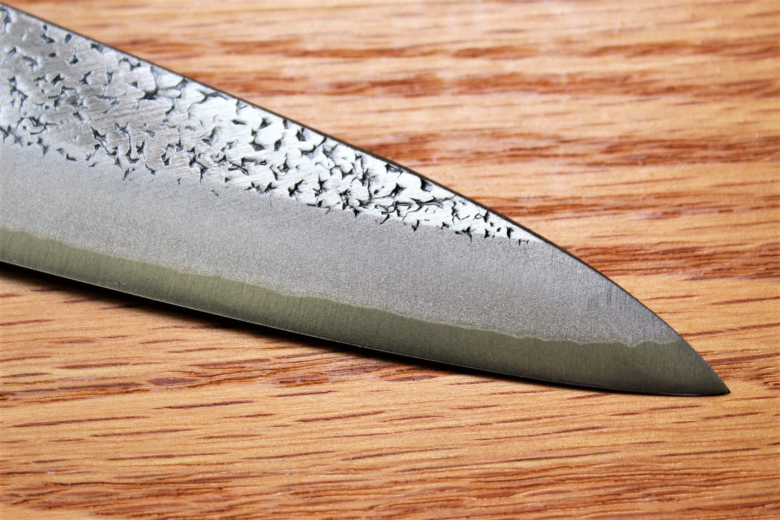 Fujiwara Yasuhiko Aogami Super / Blue Super Steel Santoku 165 mm / 6.5" Red Handle - Image 4