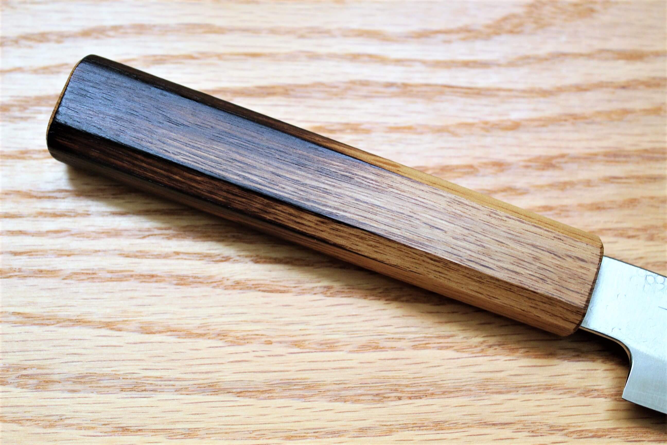 Fujiwara Yasuhiko Ginsan Kiritsuke with Oak Handle 165mm / 6.5" Oak Handle - Image 3