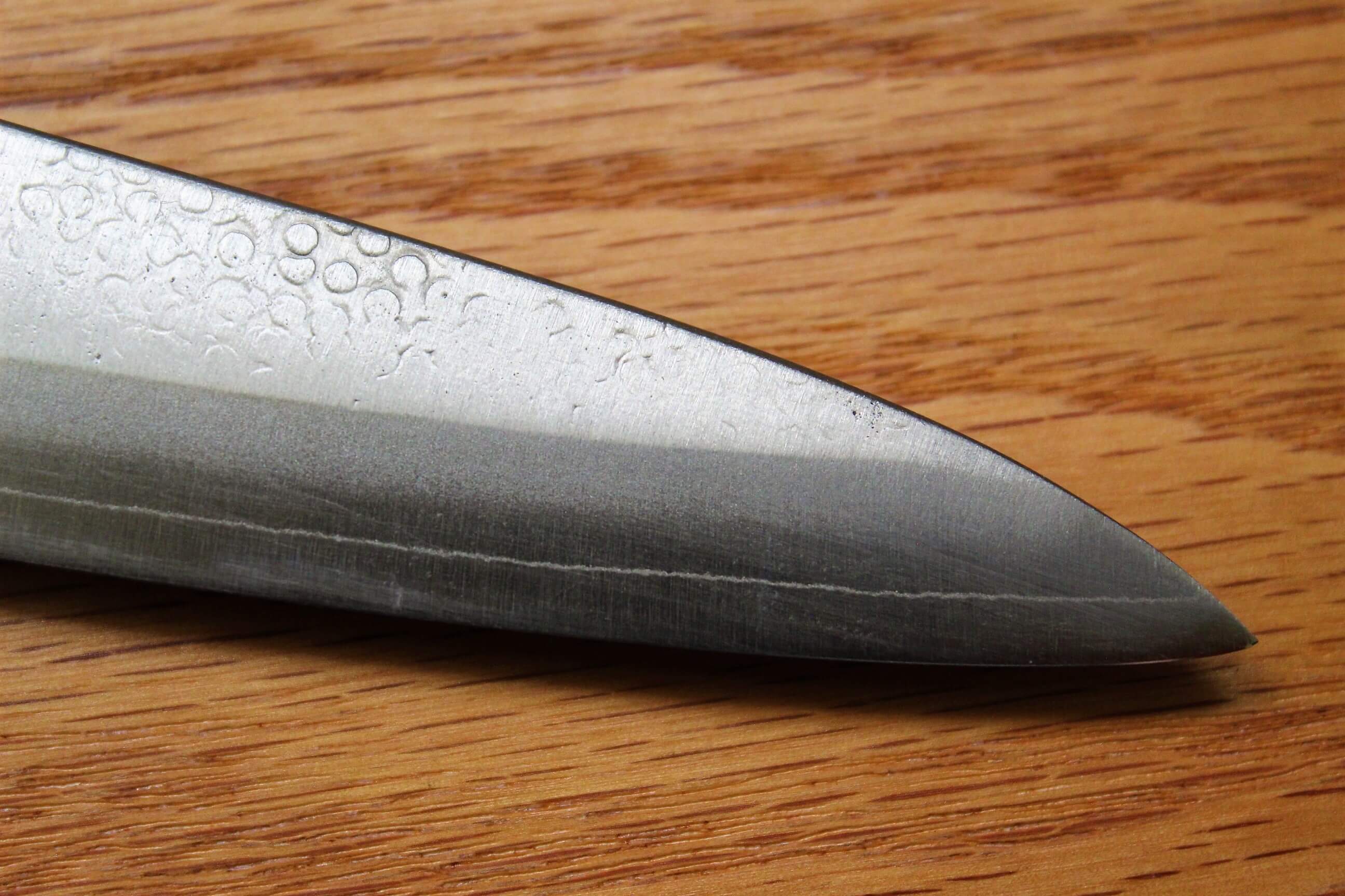Fujiwara Yasuhiko Ginsan Petty with Oak Handle 150mm / 5.9" Oak Handle - Image 5