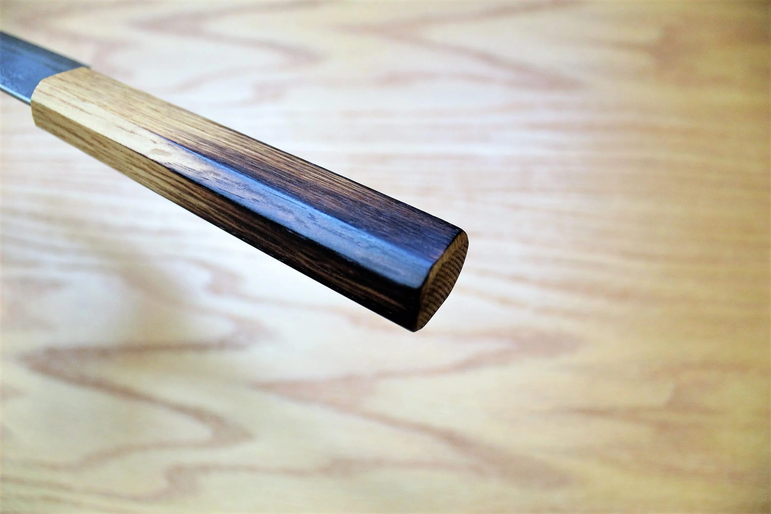 Fujiwara Yasuhiko Ginsan Petty with Oak Handle 150mm / 5.9" Oak Handle - Image 8