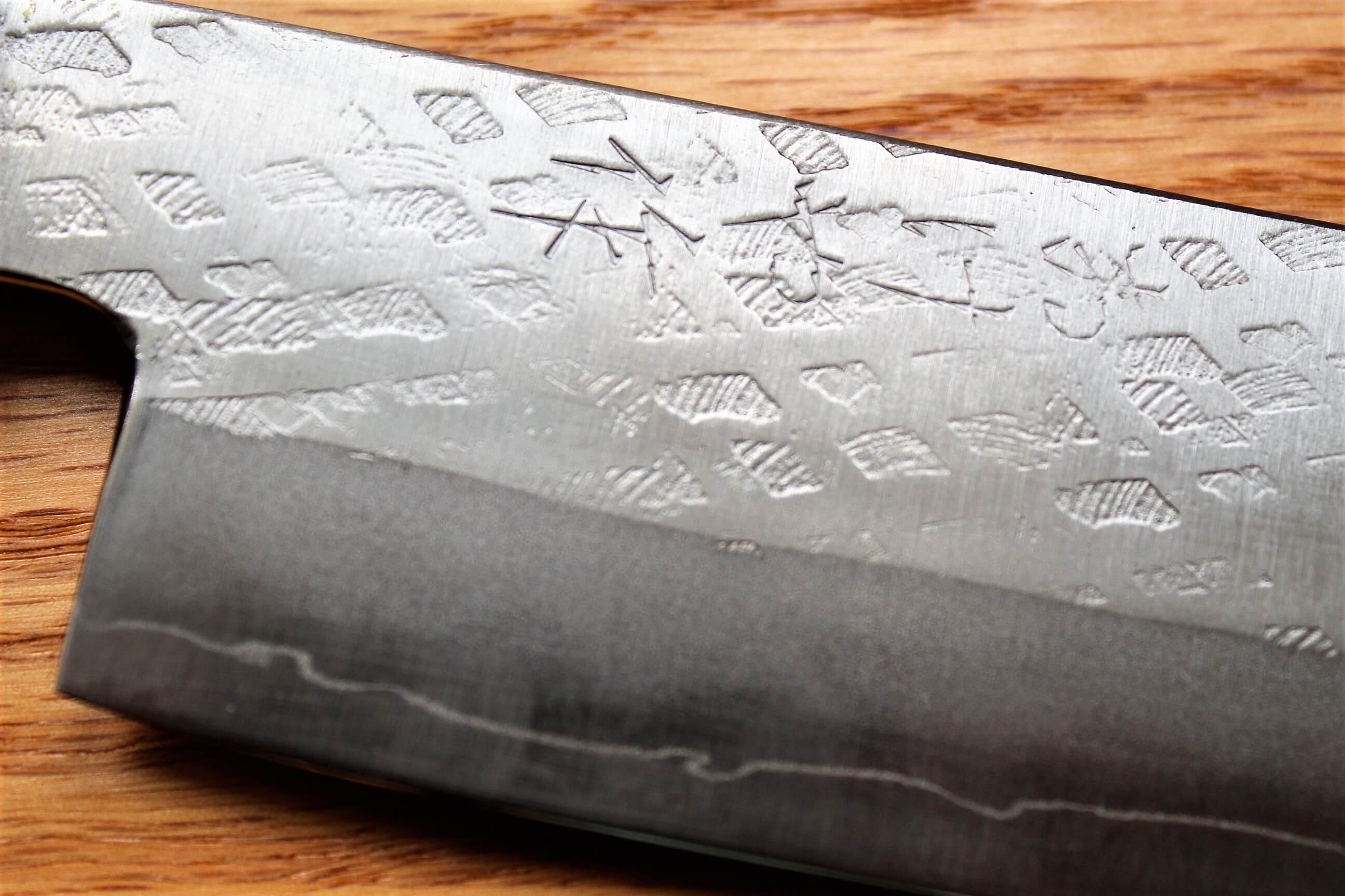 Fujiwara Yasuhiko VG-10 Nakiri with Oak Handle 165mm / 6.5" Oak Handle - Image 3