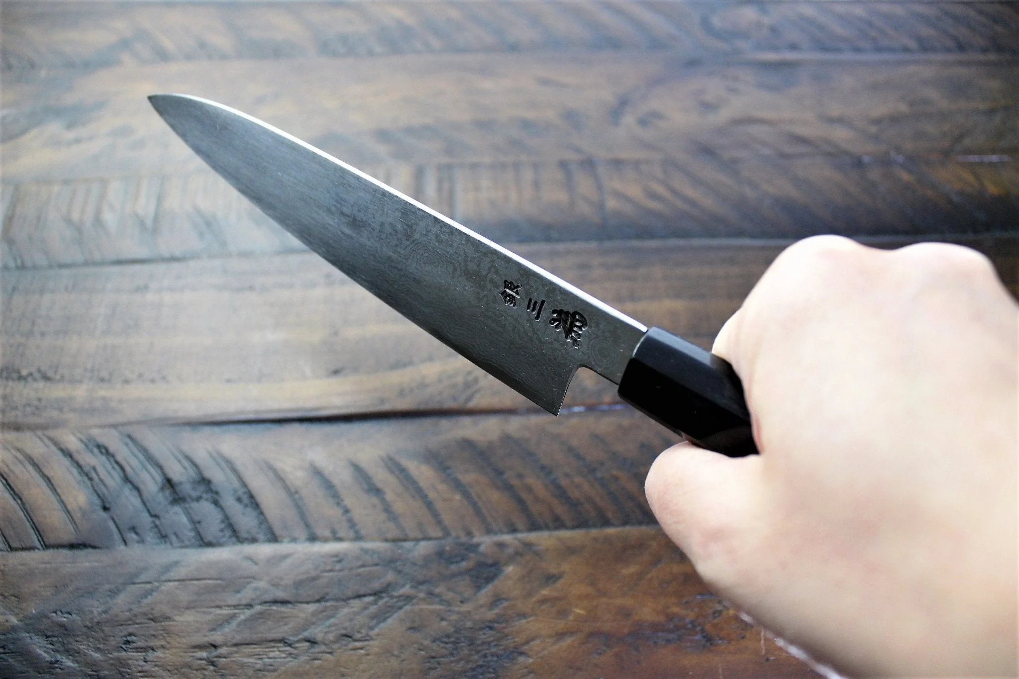 Sakai Takayuki Ginsan Damascus Petty Knife 150mm (5.9") - Image 9