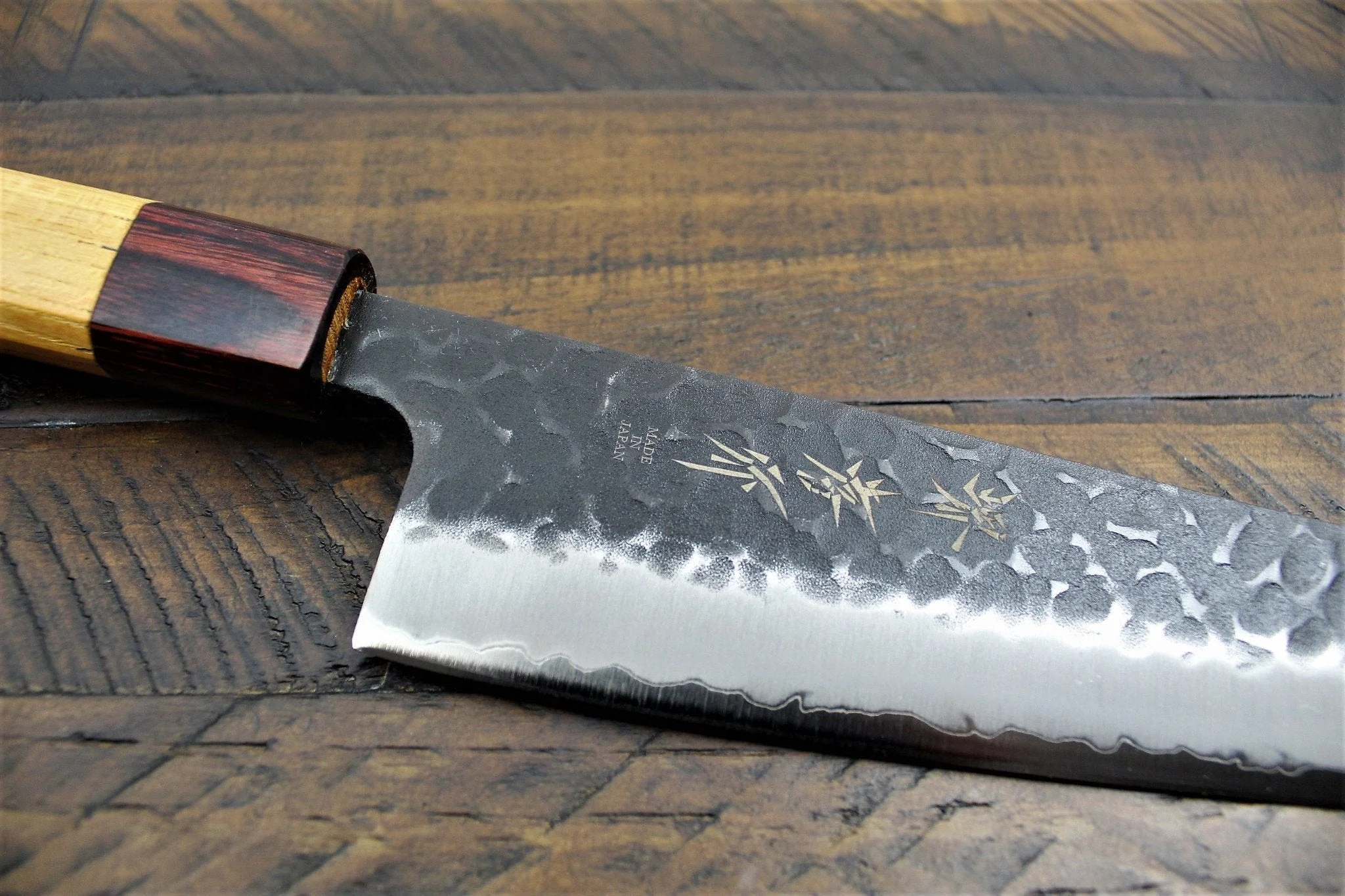 Sakai Takayuki Gyuto Kurouchi Hammered Finish Aogami Super 210mm (8.3") /240mm(9.4")  Japanese Chef Knife - Image 3