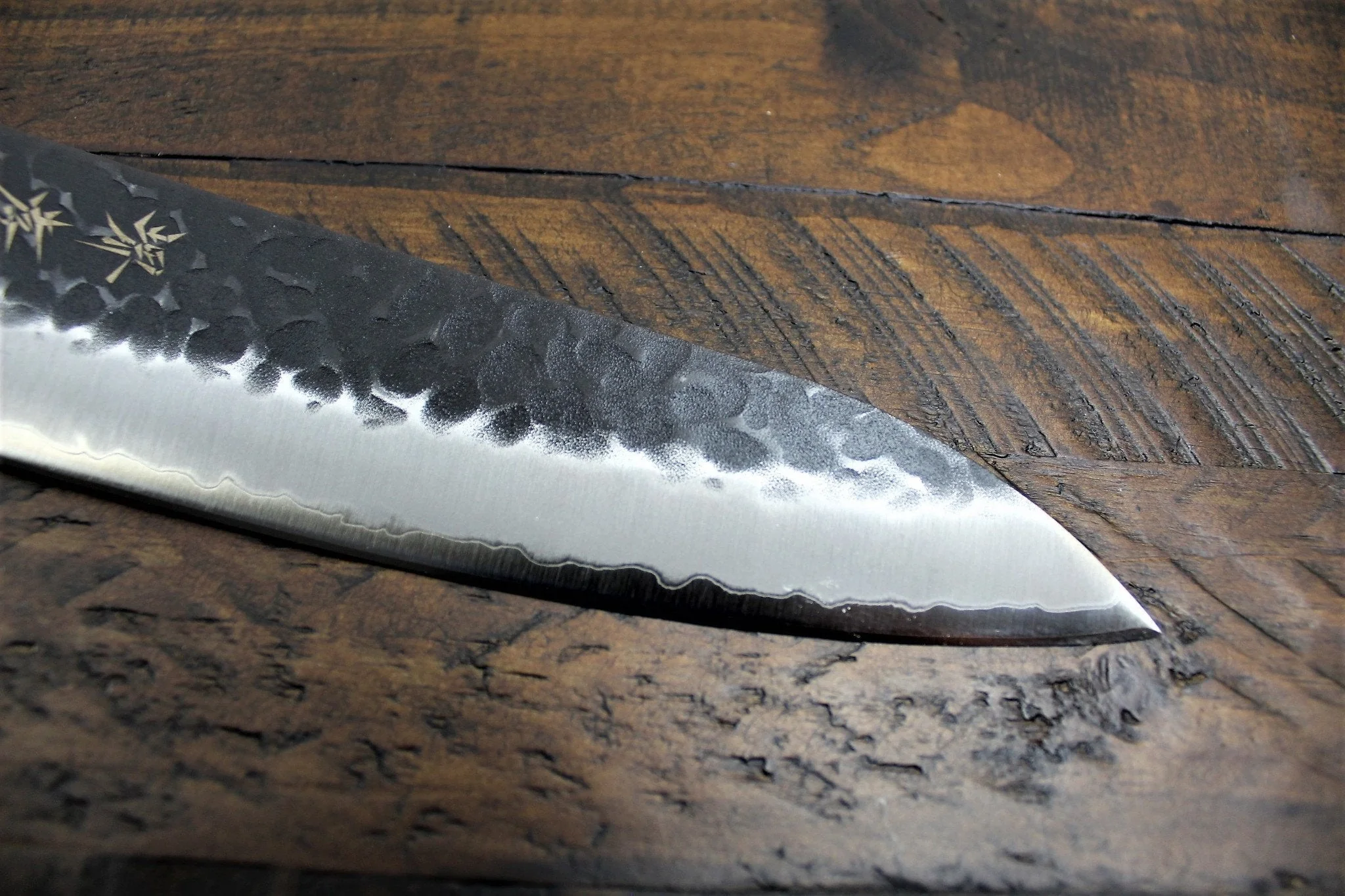 Sakai Takayuki Gyuto Kurouchi Hammered Finish Aogami Super 210mm (8.3") /240mm(9.4")  Japanese Chef Knife - Image 4