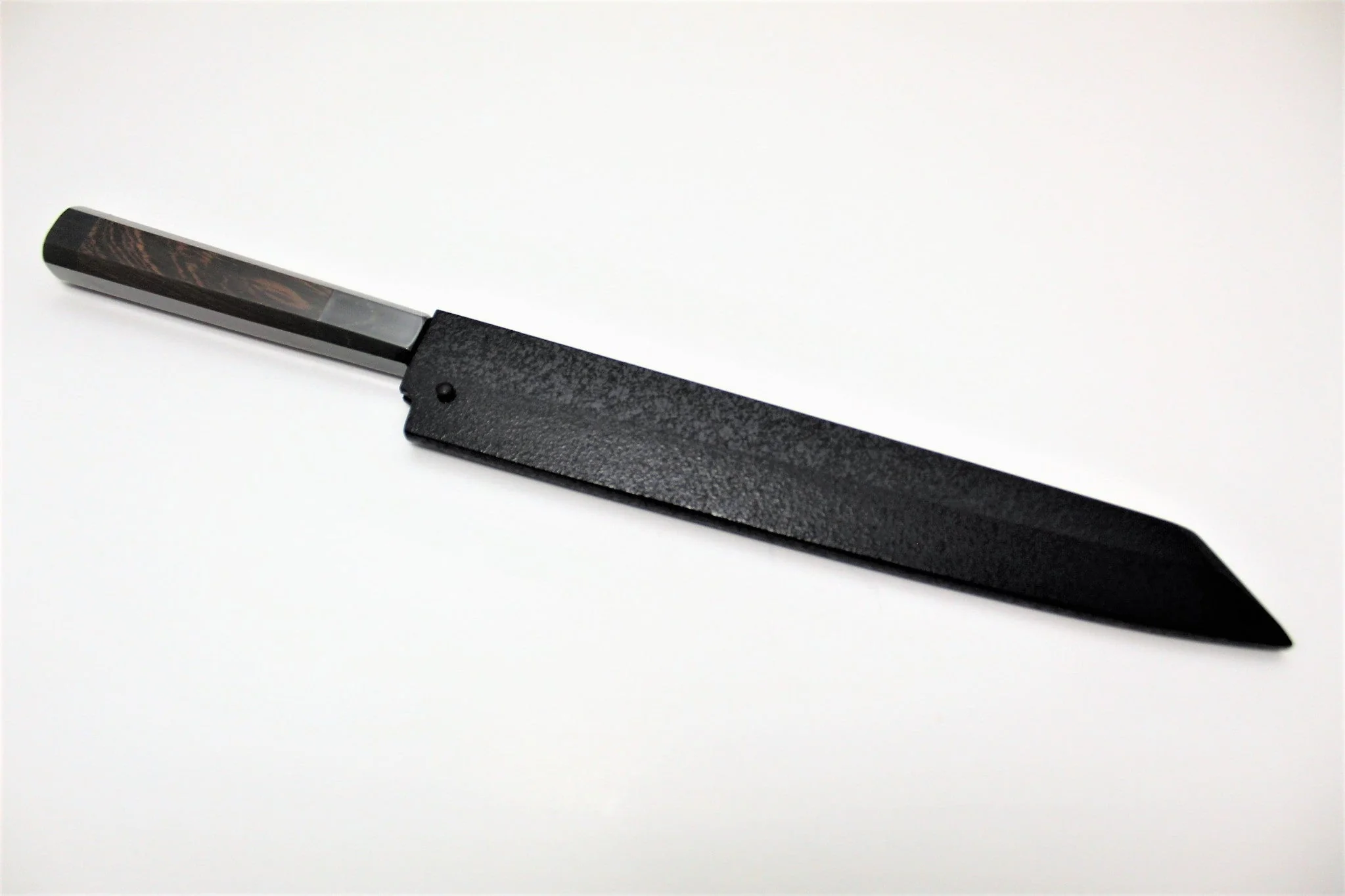 Sakura Hanafubuki Hien Kengata Yanagiba Slicer with Saya 270mm (10.6") - Ginsan Stainless Steel - Hand Etched - Image 9