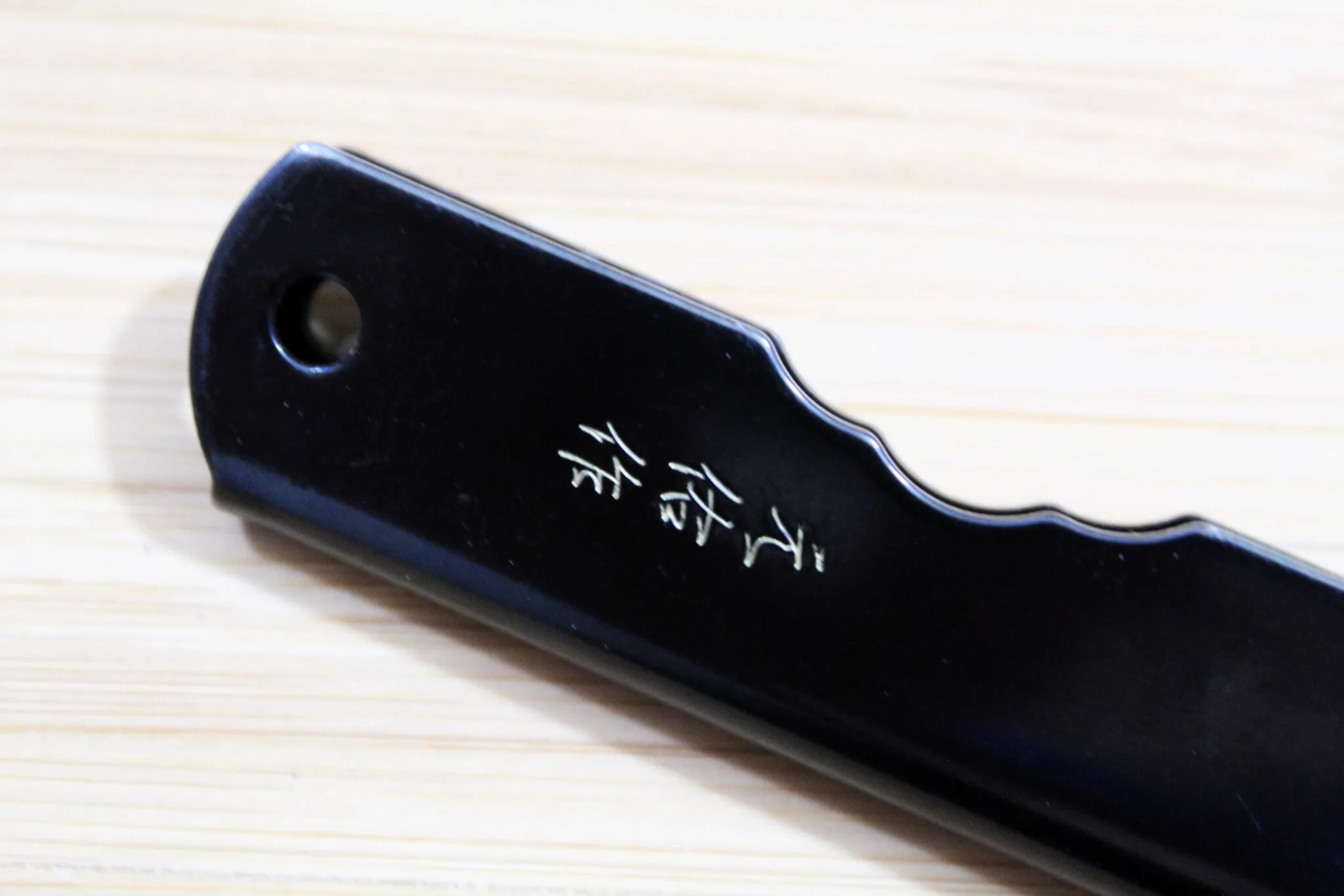 Higonokami Aogami Black Handle Japanese Folding Pocket Knife - Image 5