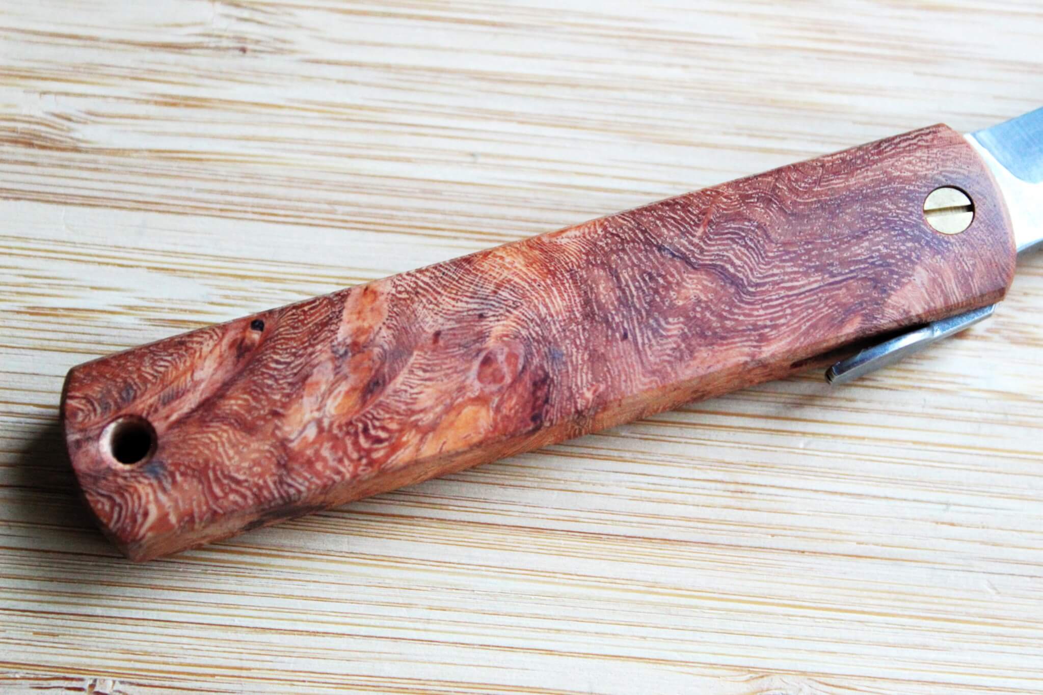 Higonokami Karin Quince Wood Handle VG-10 Japanese Folding Pocket Knife - Image 10