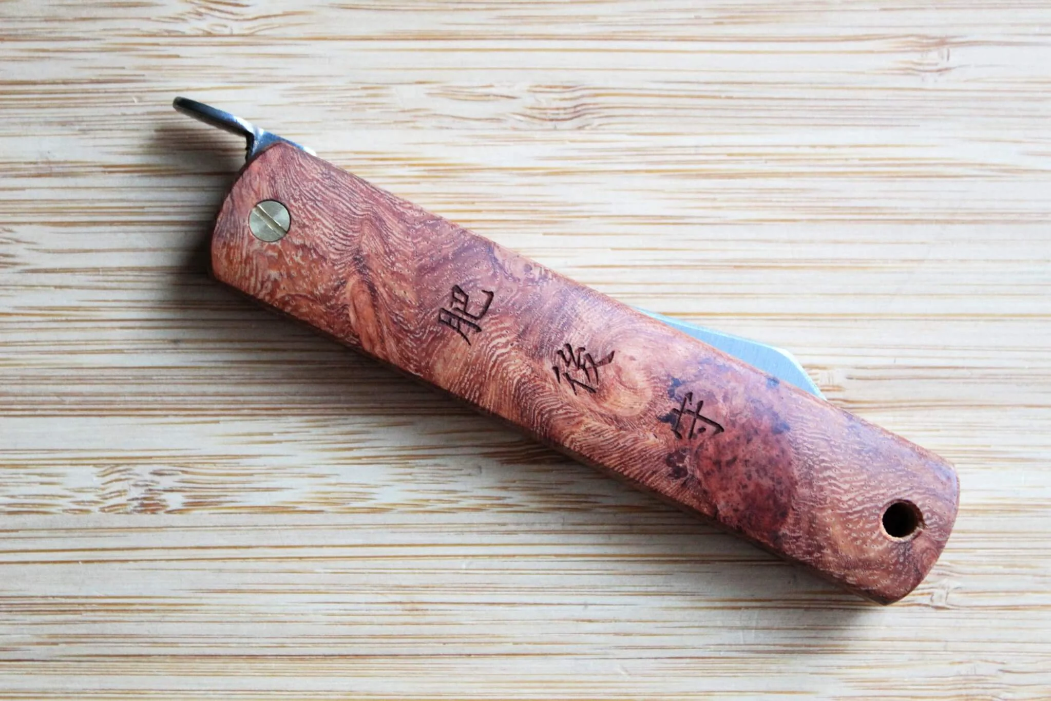 Higonokami Karin Quince Wood Handle VG-10 Japanese Folding Pocket Knife - Image 11