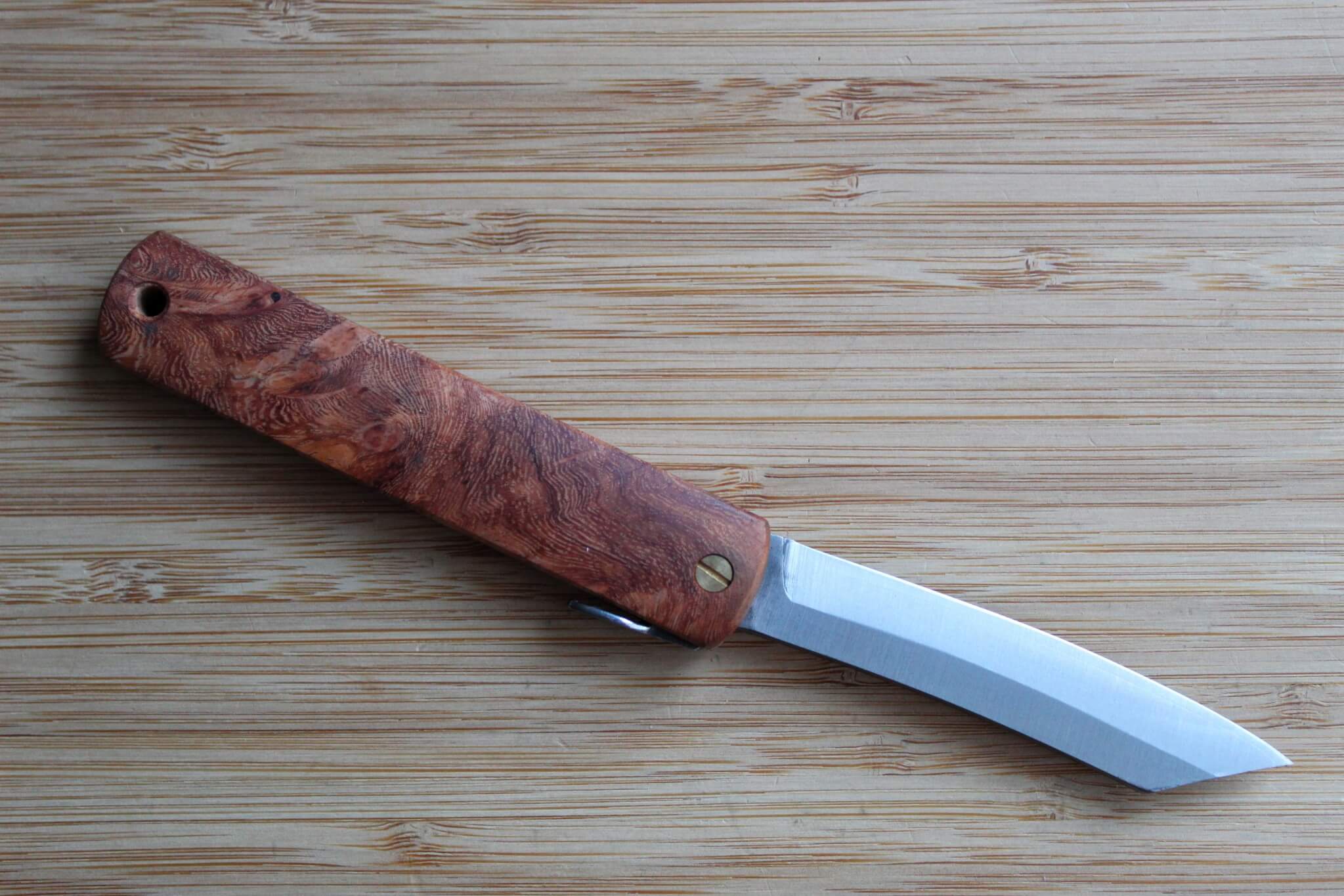 Higonokami Karin Quince Wood Handle VG-10 Japanese Folding Pocket Knife - Image 6