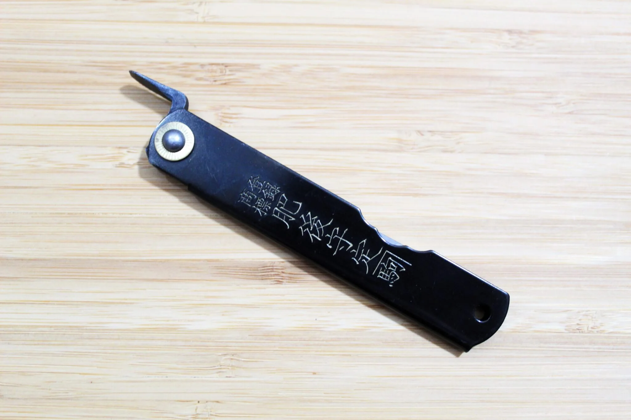 Higonokami Katana Shirogami Black Handle Japanese Folding Pocket Knife - Image 7
