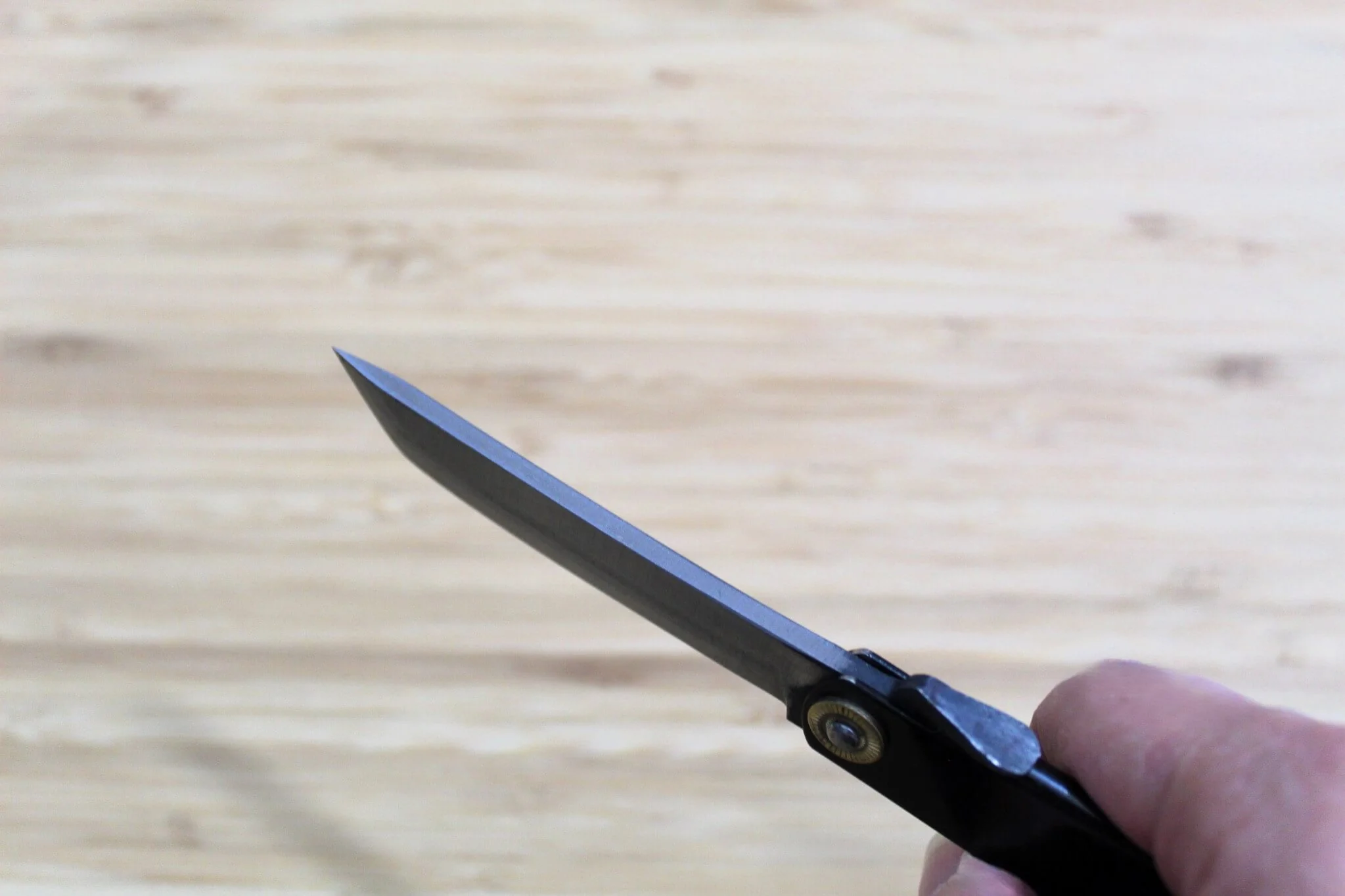 Higonokami Katana Shirogami Black Handle Japanese Folding Pocket Knife - Image 8