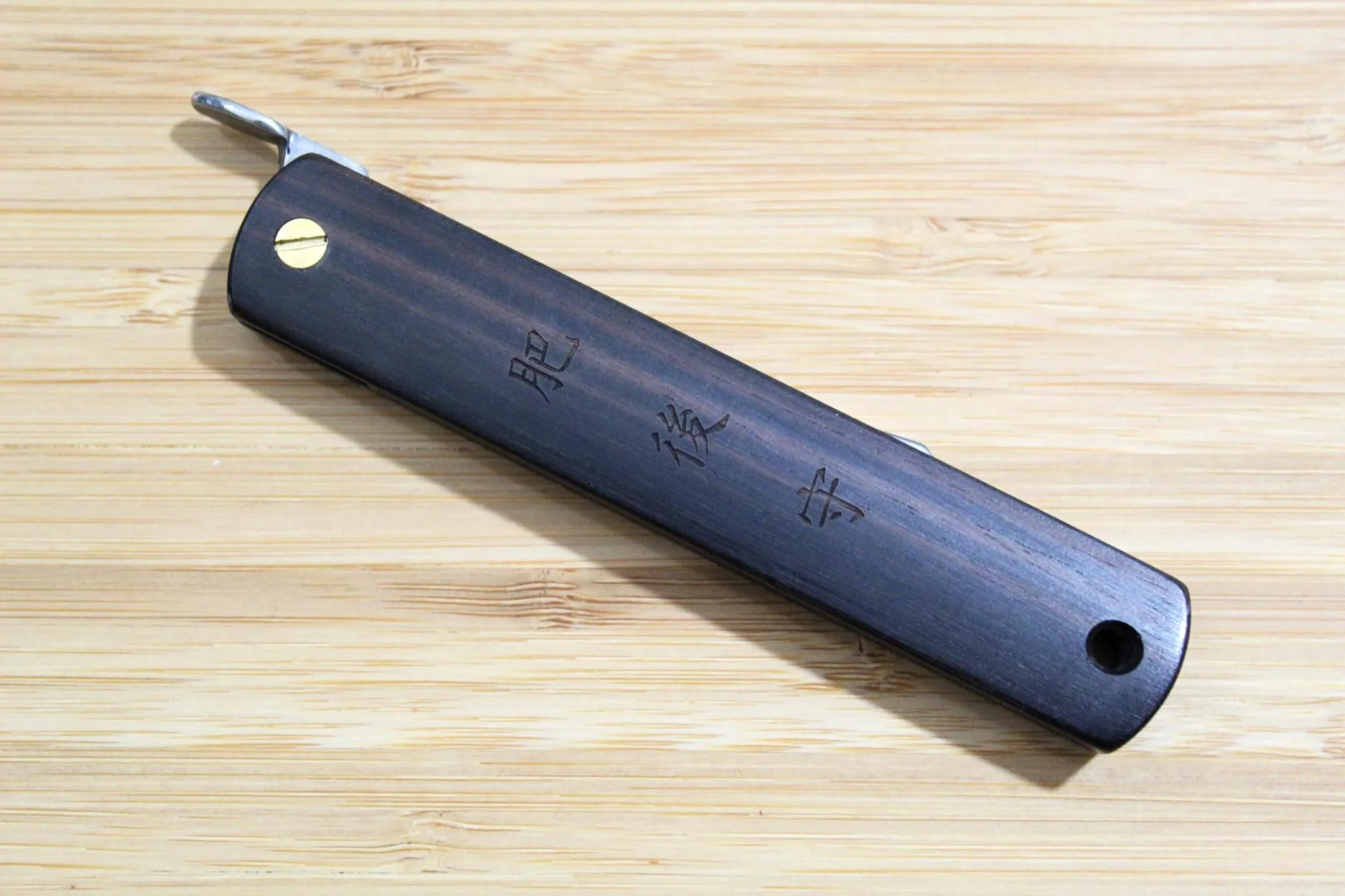 Higonokami Kokutan Ebony Handle VG-10 Japanese Folding Pocket Knife - Image 7