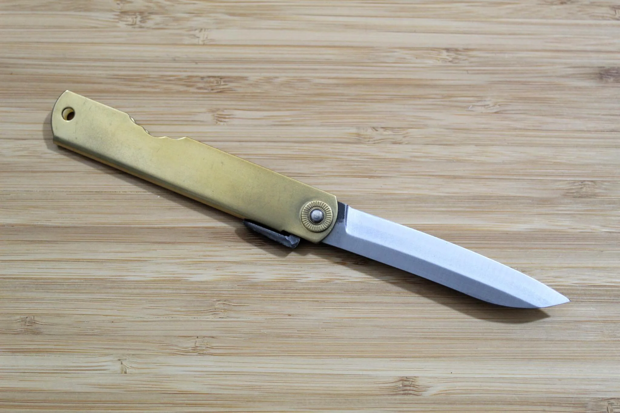 Higonokami Shirogami Sasaba Blade Japanese Folding Pocket Knife - Image 5