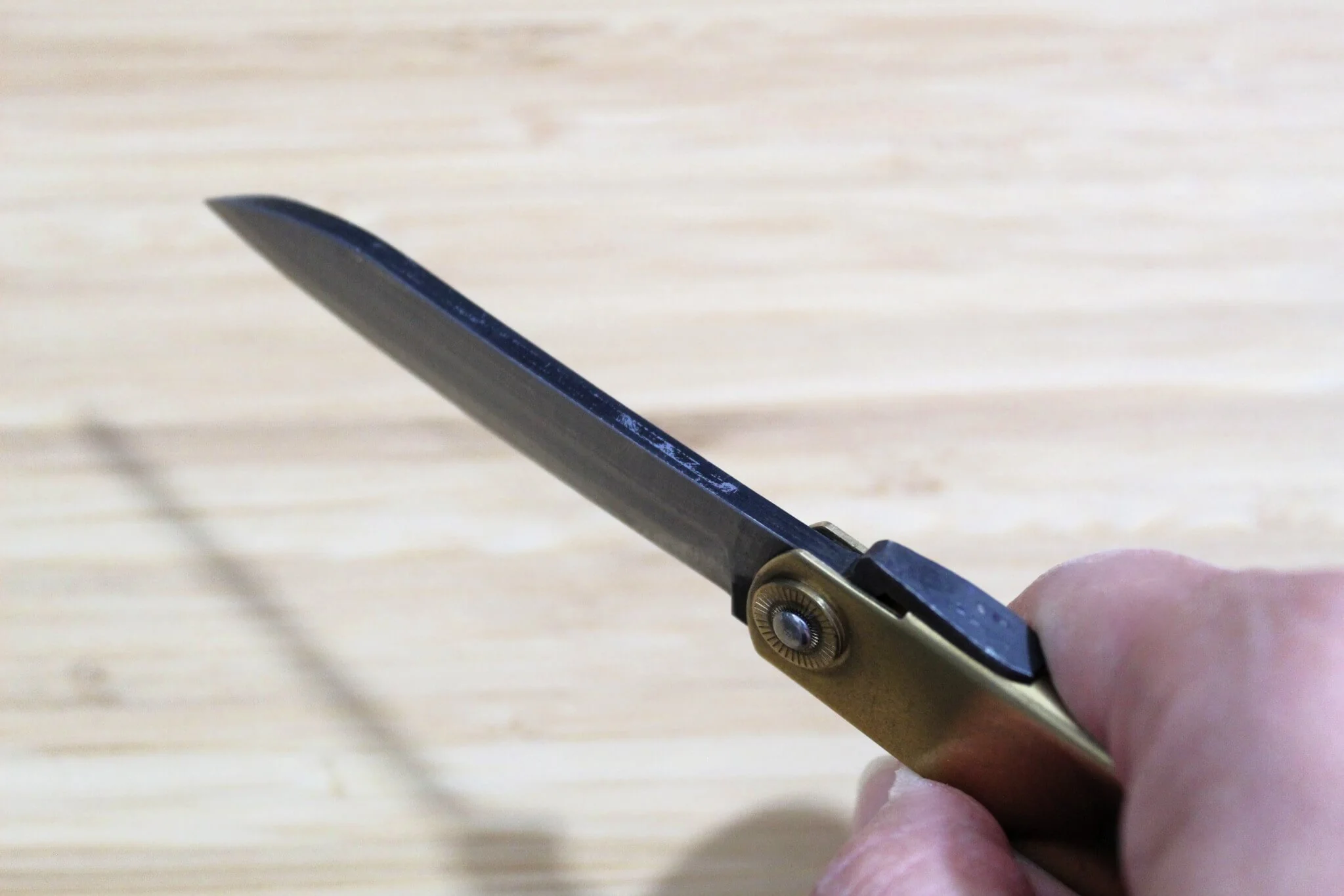 Higonokami Shirogami Sasaba Blade Japanese Folding Pocket Knife - Image 8