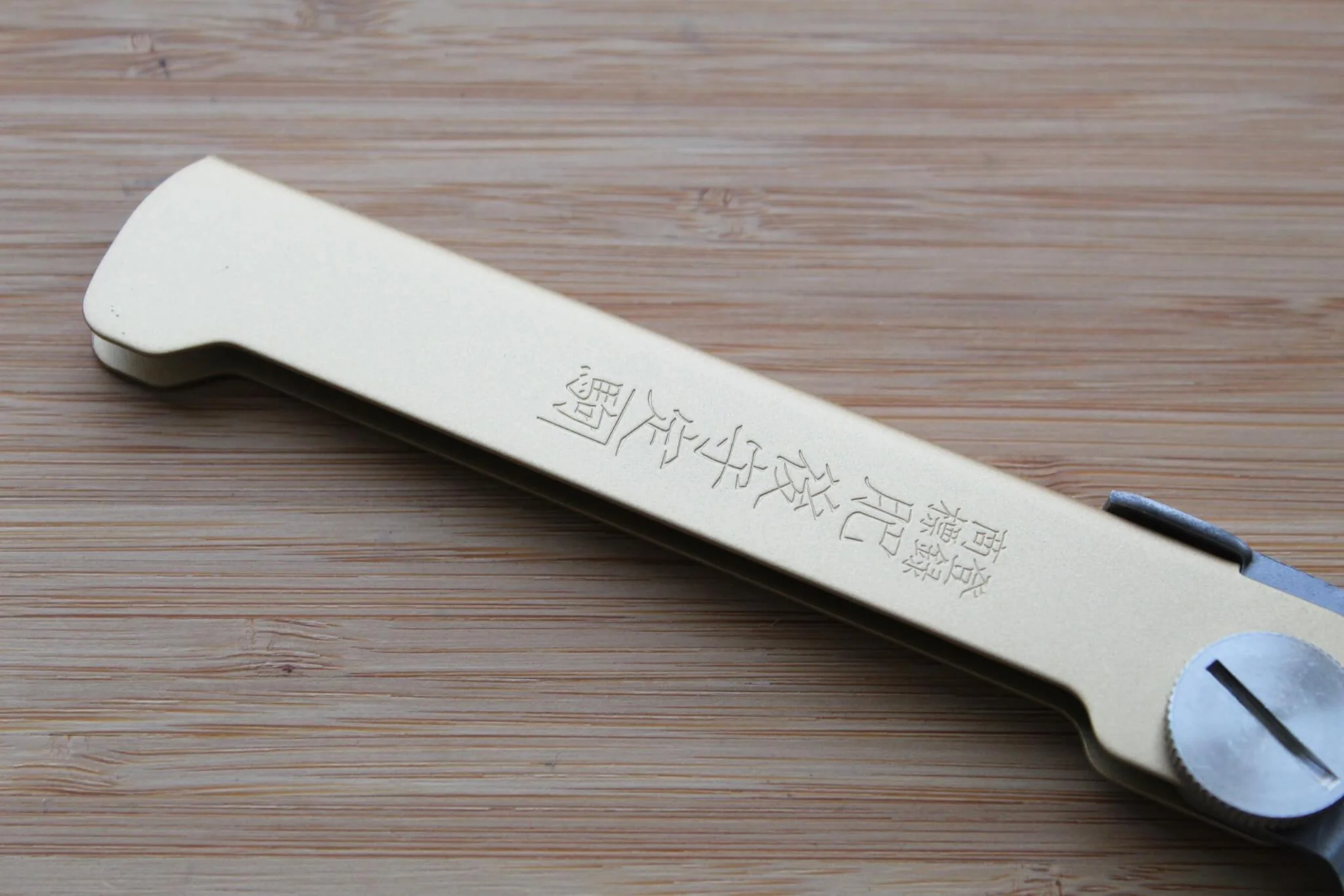 Higonokami VG10 Damascus Folding Knife - Brass Handle | Nagao Kanekoma - Image 2