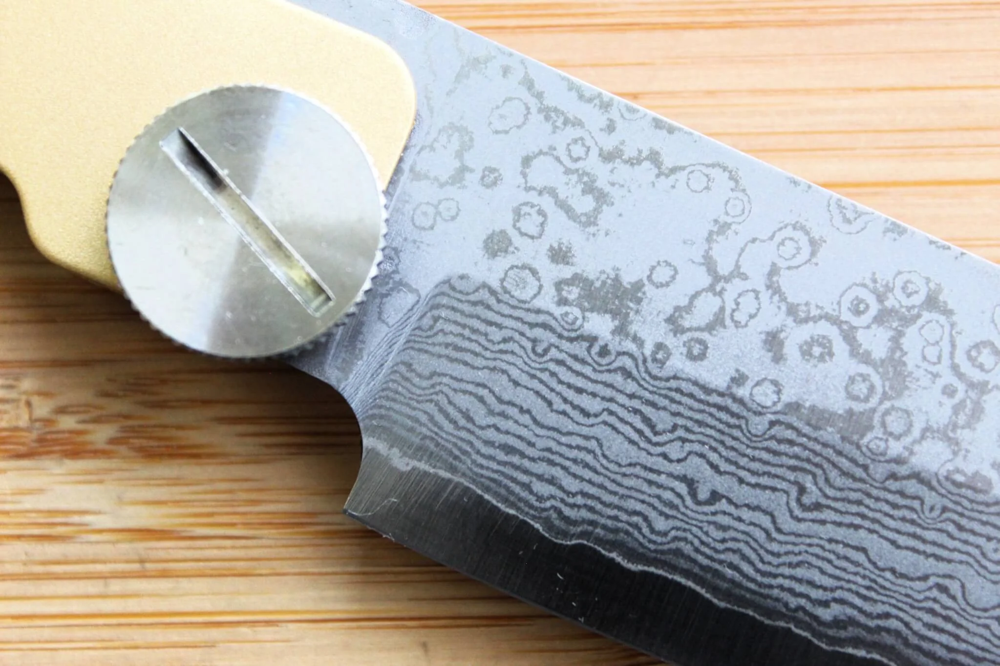 Higonokami VG10 Damascus Folding Knife - Brass Handle | Nagao Kanekoma - Image 4