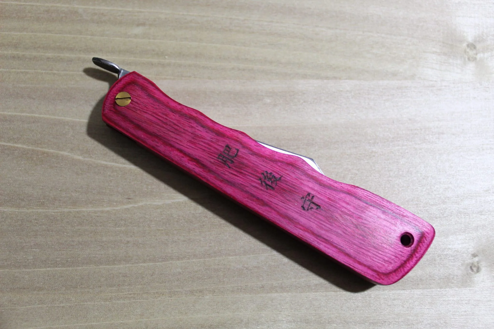 Higonokami Woody VG10 Japanese Folding Pocket Knife Beni (Red) - Image 11