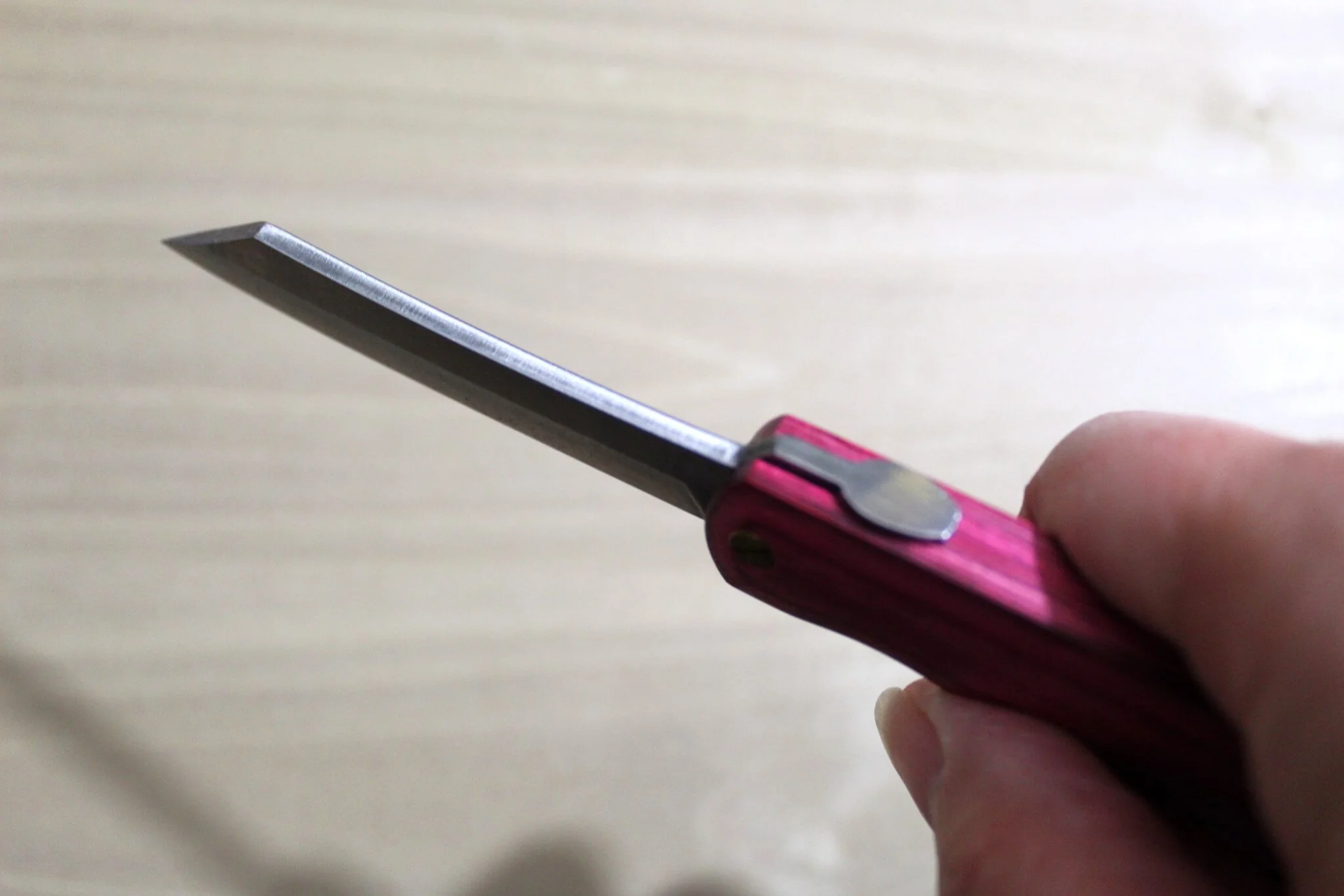 Higonokami Woody VG10 Japanese Folding Pocket Knife Beni (Red) - Image 12