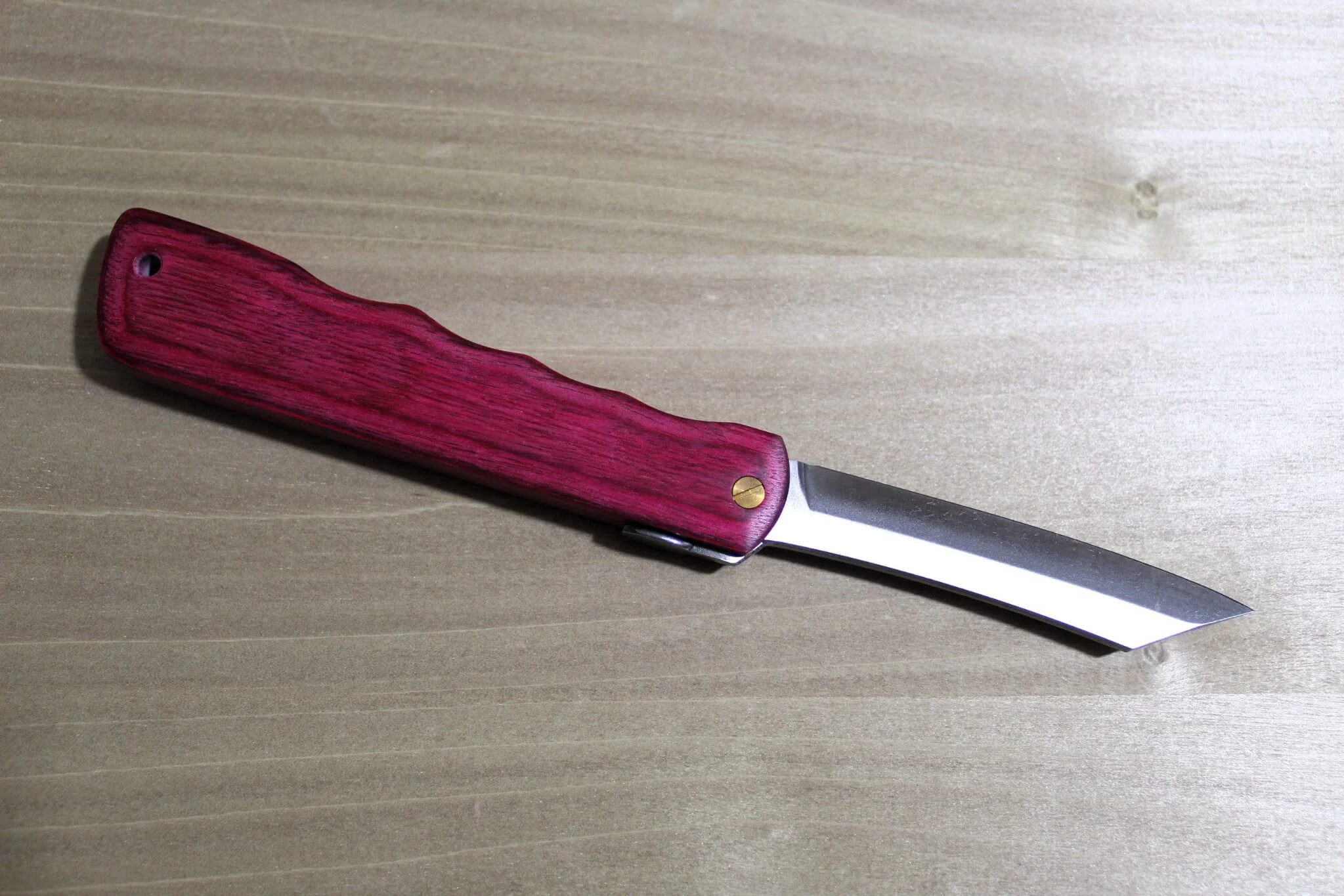 Higonokami Woody VG10 Japanese Folding Pocket Knife Beni (Red) - Image 6