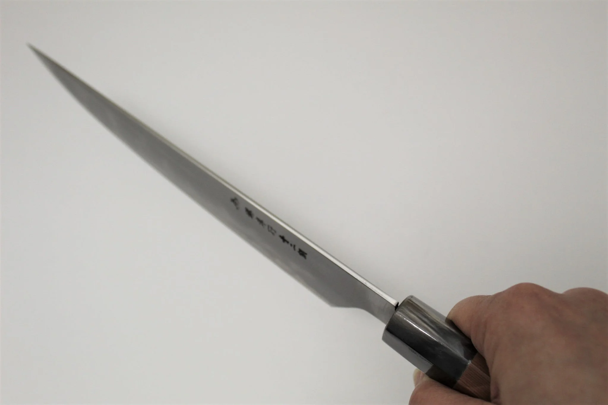 Sakai Takayuki Homura Kogetsu Sujihiki with Saya 240mm (9.4") - Aoniko/ Blue Steel #2 - Image 9