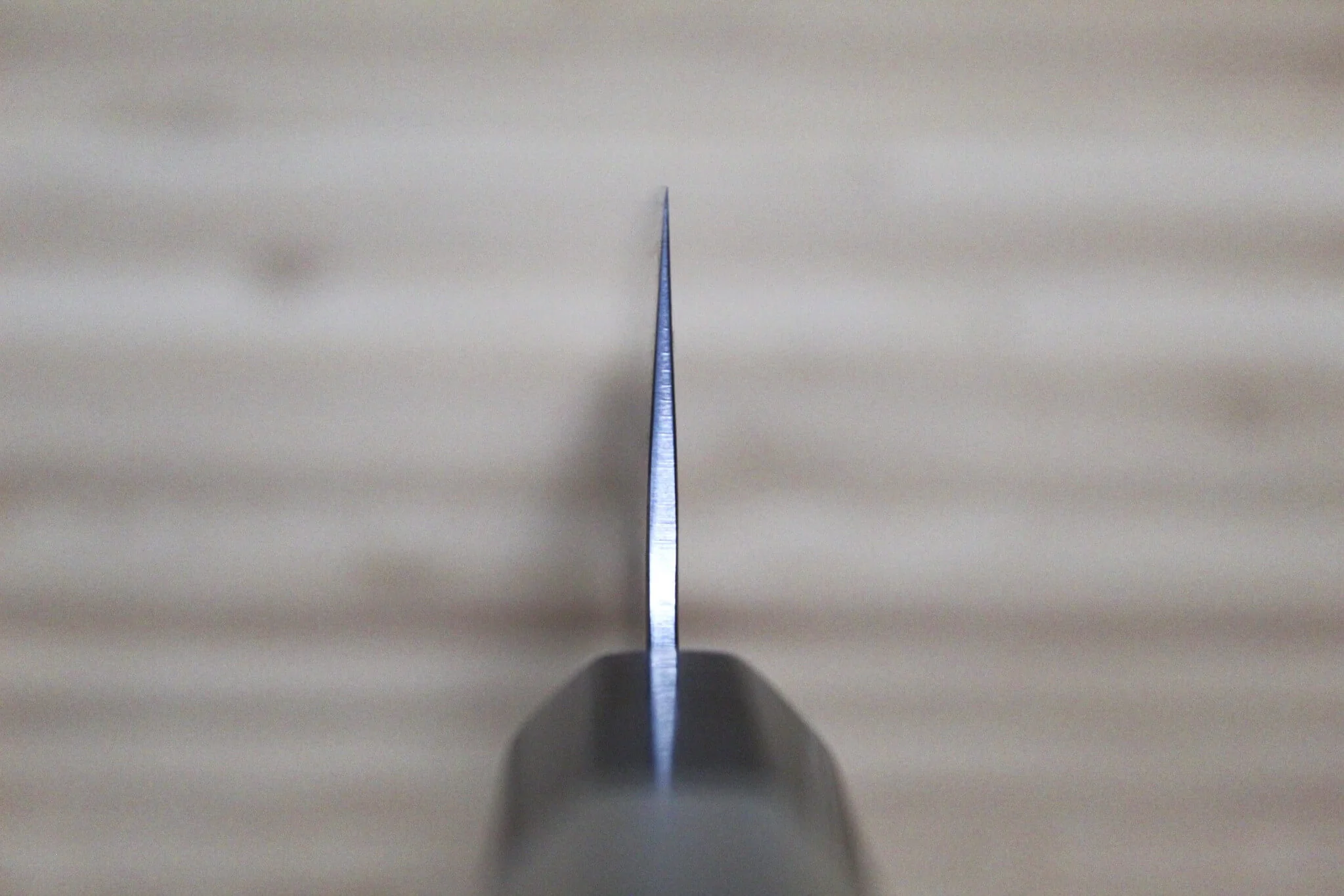 Hounen Kihan Oborozuki Ginsan Nashiji Gyuto Knife 180 mm / 7.1" with Magnolia Handle - Image 9