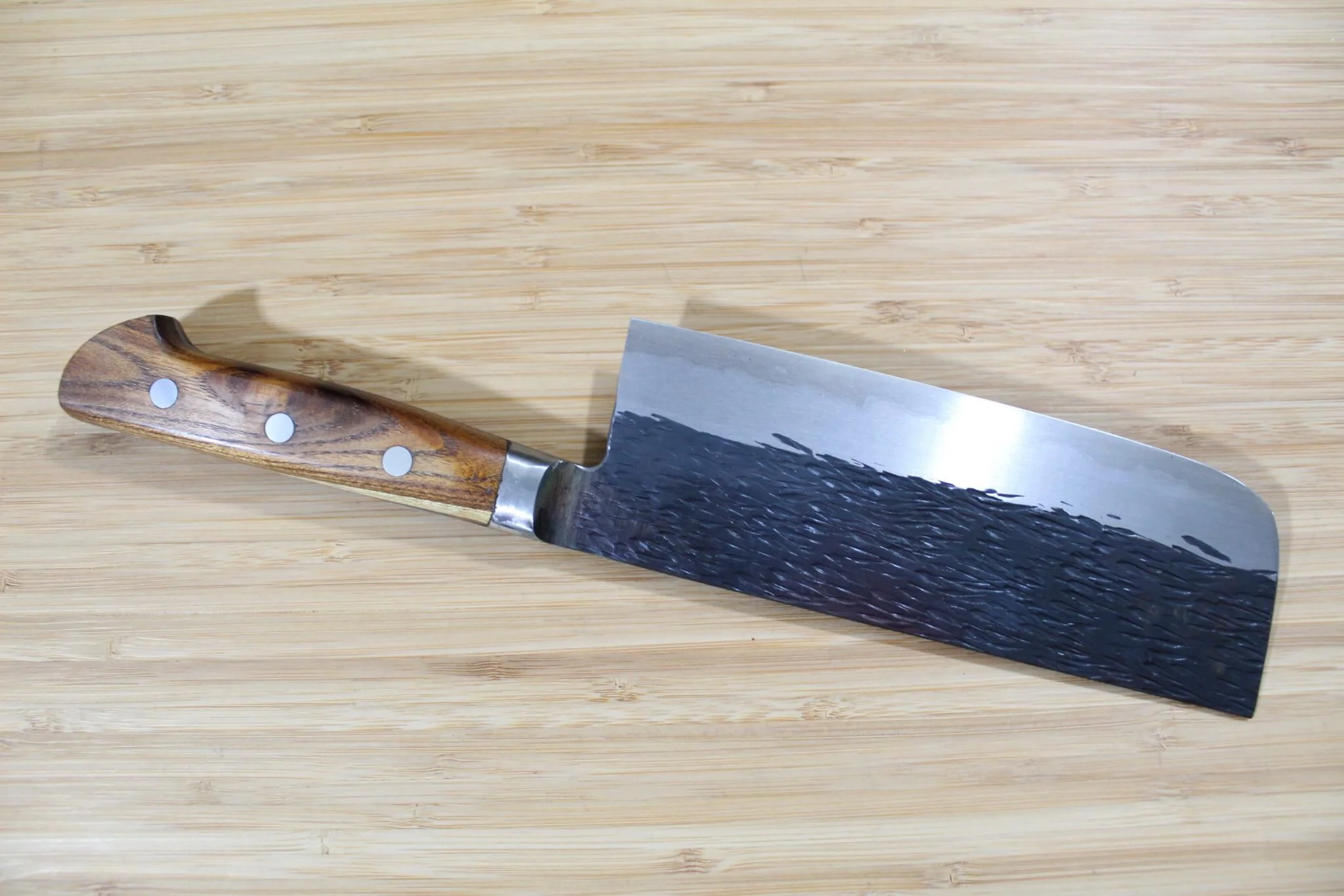 Isamitsu Shirogami #1 / White Steel #1 Nakiri 165 mm / 6.5" Japanese Pagoda Handle - Image 5