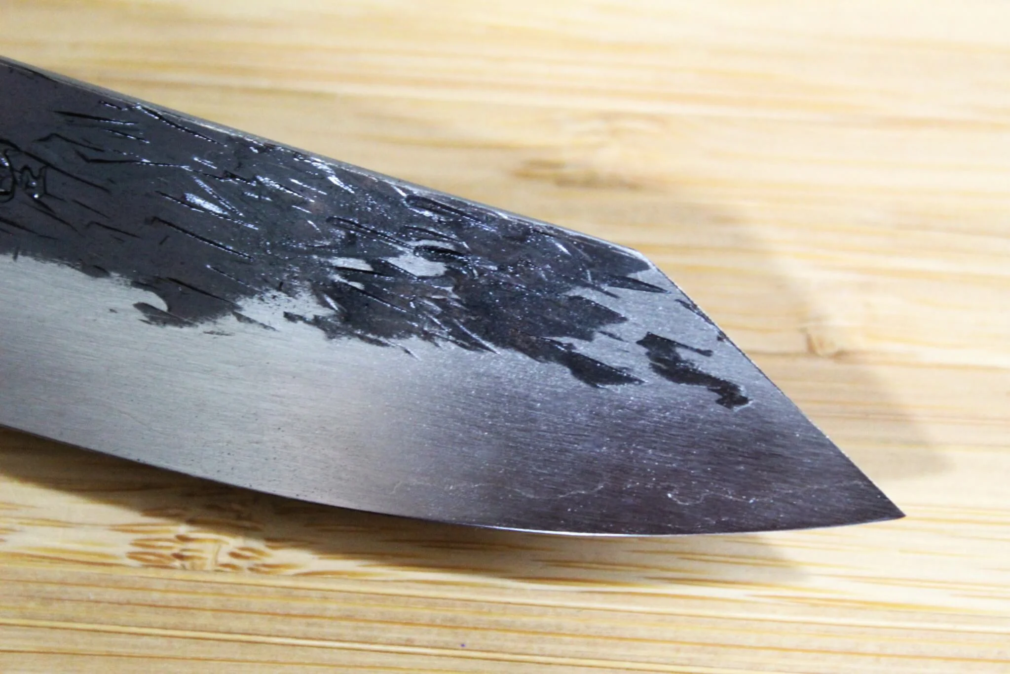 Isamitsu Shirogami #1 / White Steel #1 Paring Knife 90 mm / 3.5" Hasu-Seizo Exclusive Special Edition - Image 5