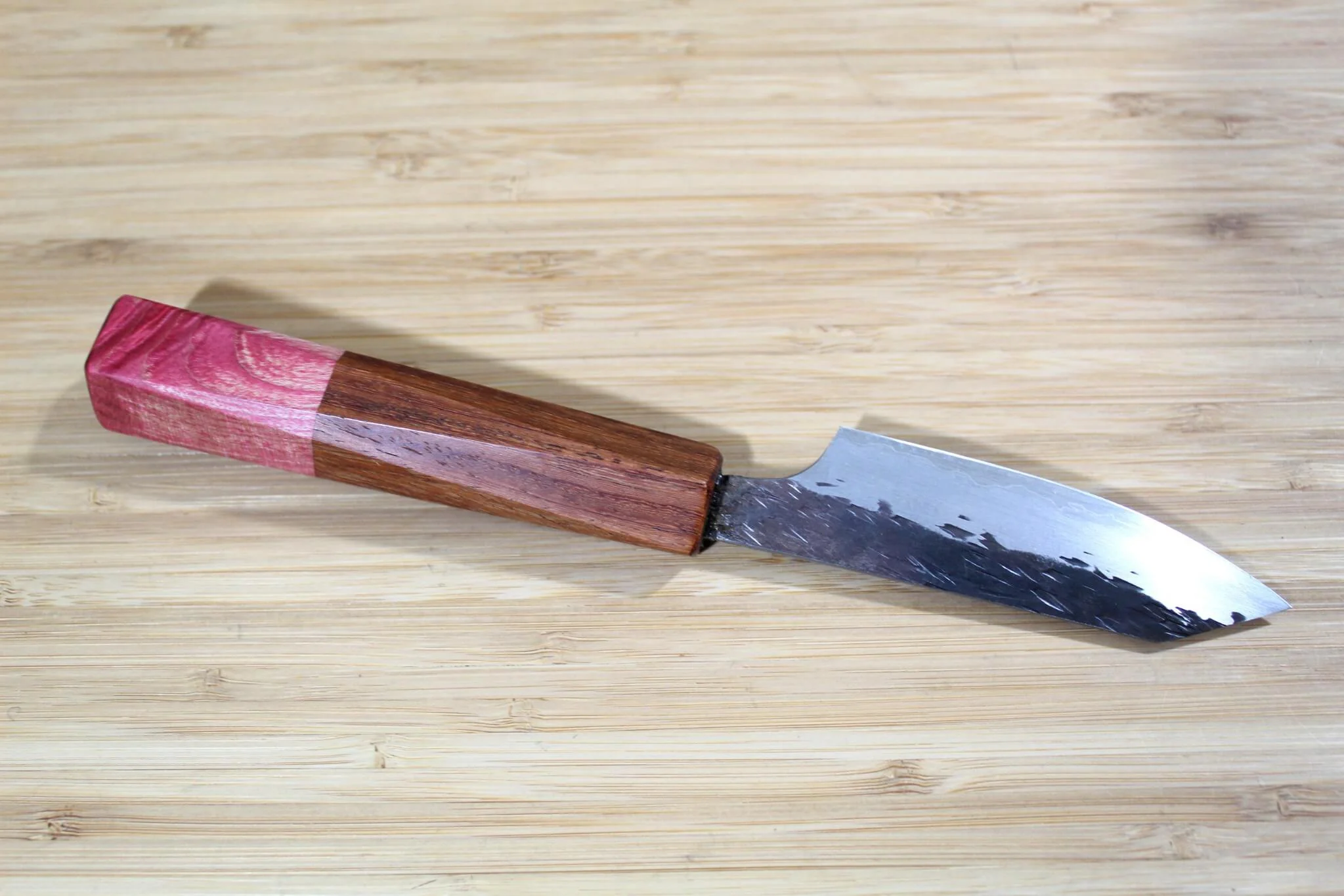 Isamitsu Shirogami #1 / White Steel #1 Paring Knife 90 mm / 3.5" Hasu-Seizo Exclusive Special Edition - Image 6
