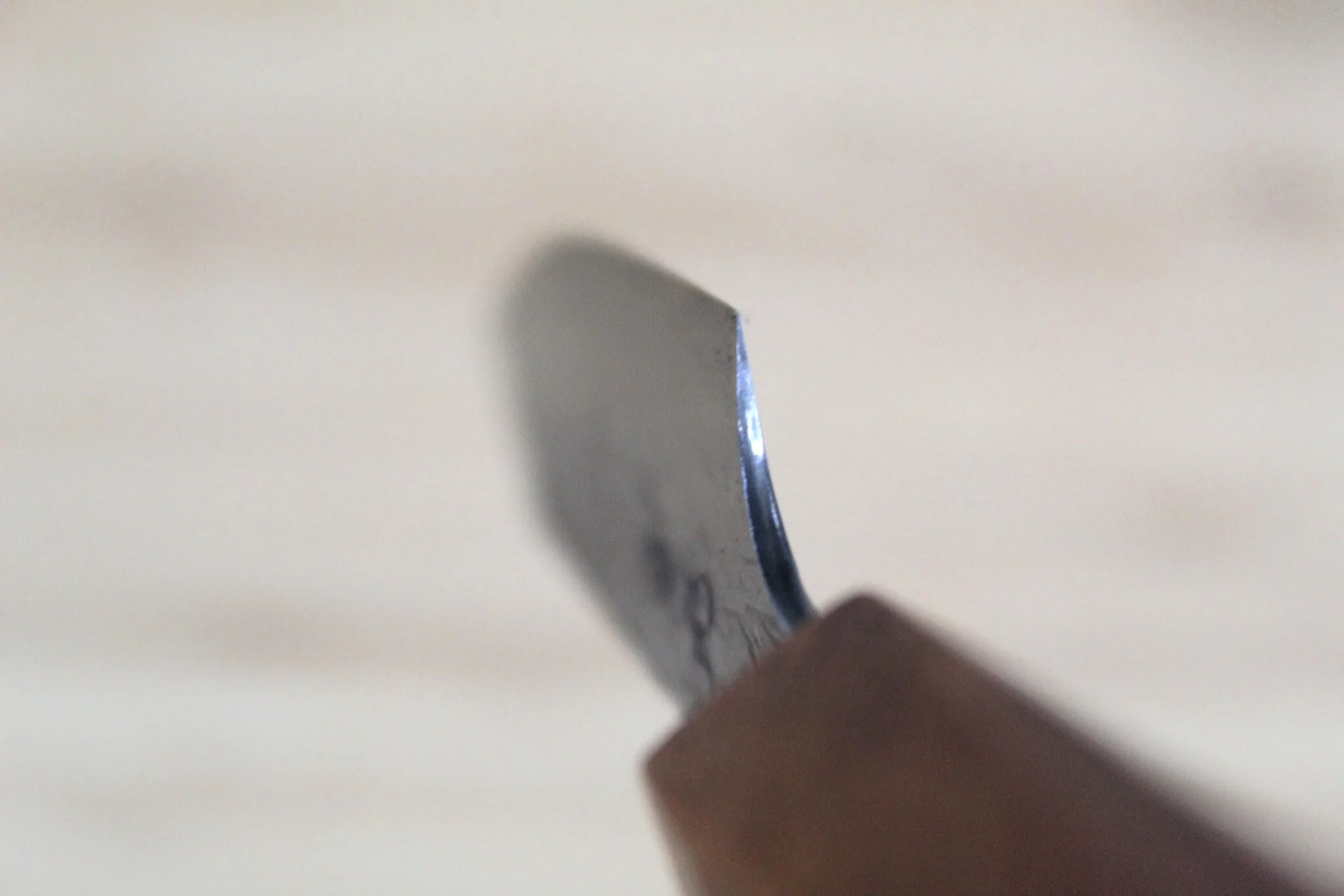 Isamitsu Shirogami #1 / White Steel #1 Paring Knife 90 mm / 3.5" Hasu-Seizo Exclusive Special Edition - Image 8