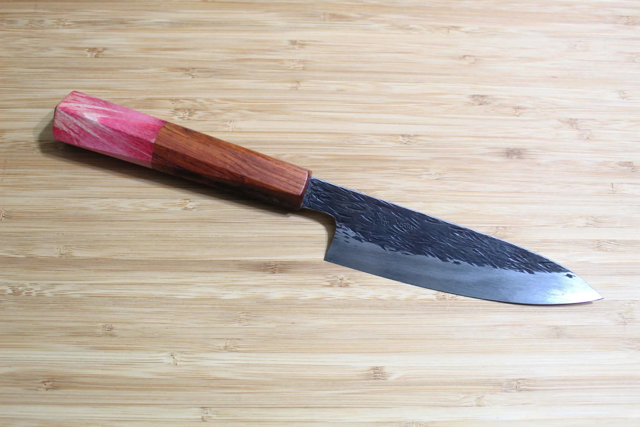 Isamitsu Shirogami #1 / White Steel #1 Petty 120 mm / 4.7" Brown Two Tone Maple Handle - Image 10