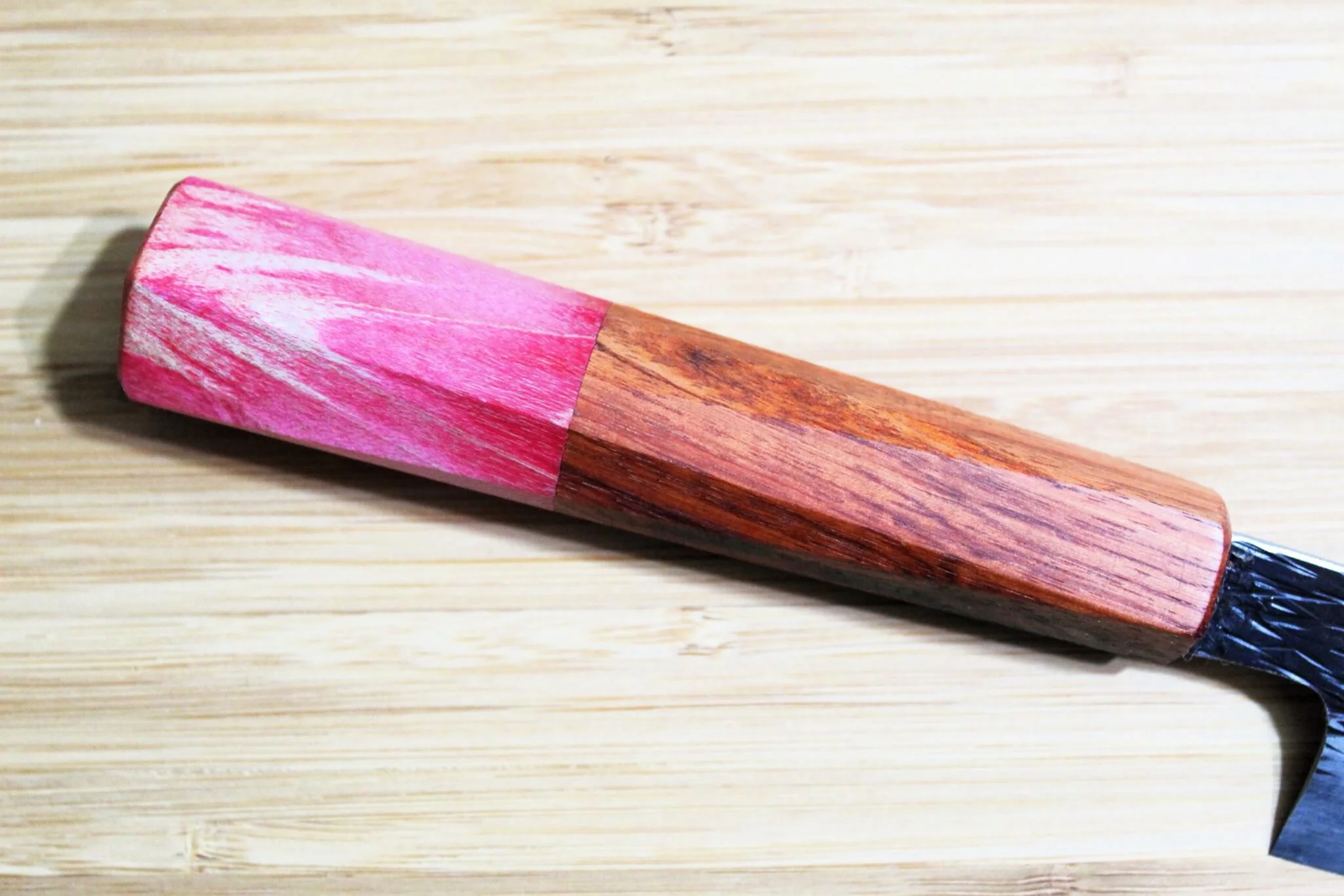 Isamitsu Shirogami #1 / White Steel #1 Petty 120 mm / 4.7" Brown Two Tone Maple Handle - Image 2