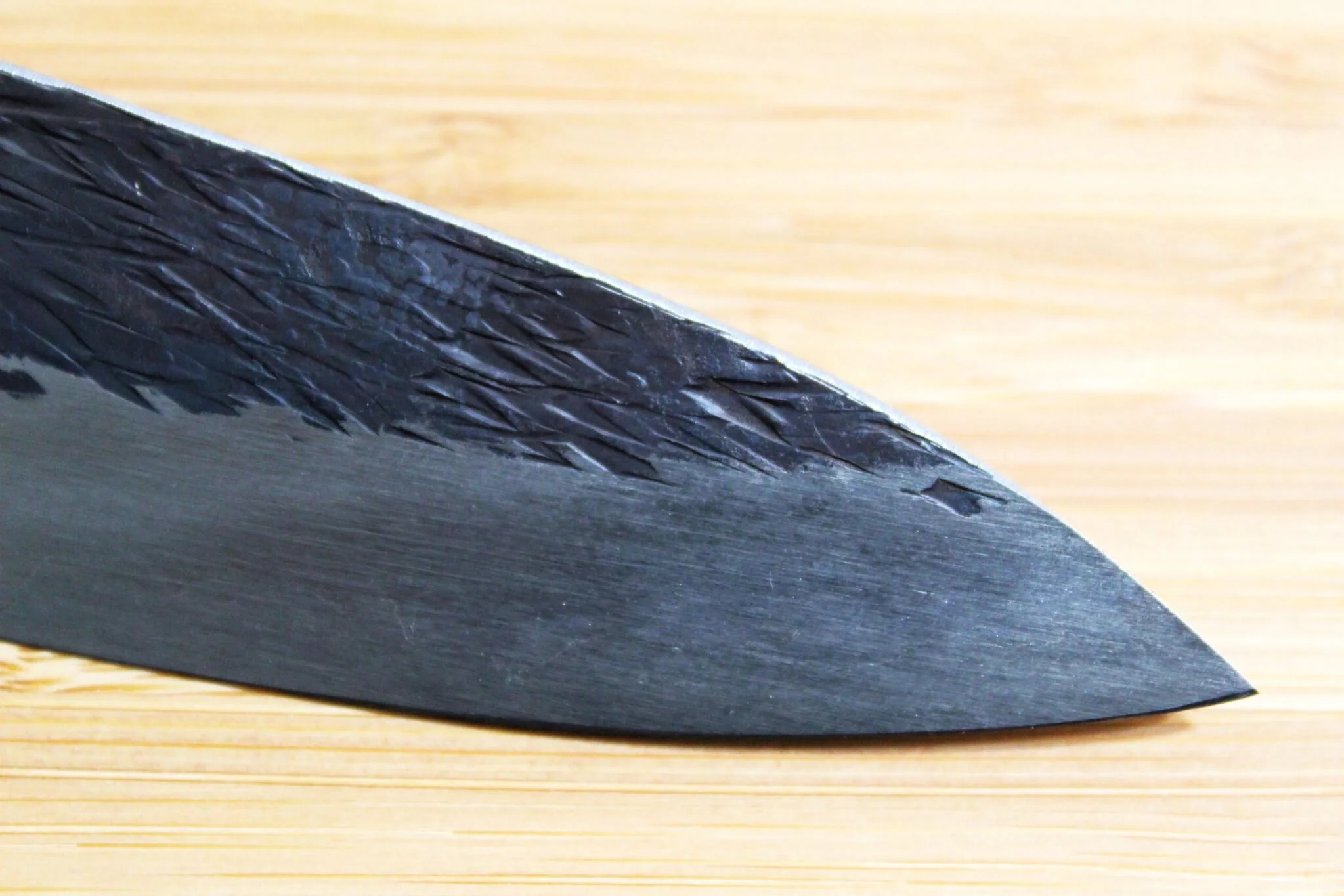 Isamitsu Shirogami #1 / White Steel #1 Petty 120 mm / 4.7" Brown Two Tone Maple Handle - Image 4