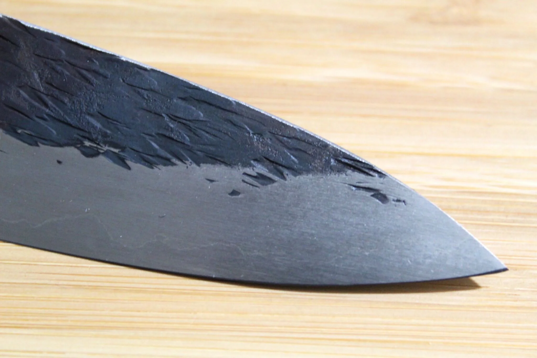 Isamitsu Shirogami #1 / White Steel #1 Petty 120 mm / 4.7" Red Two Tone Maple Handle - Image 4