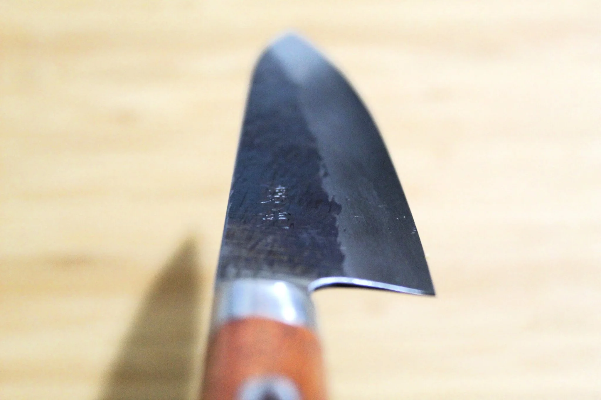 Isamitsu Shirogami #1 / White Steel #1 Petty 135 mm / 5.3" Maple Handle - Image 9