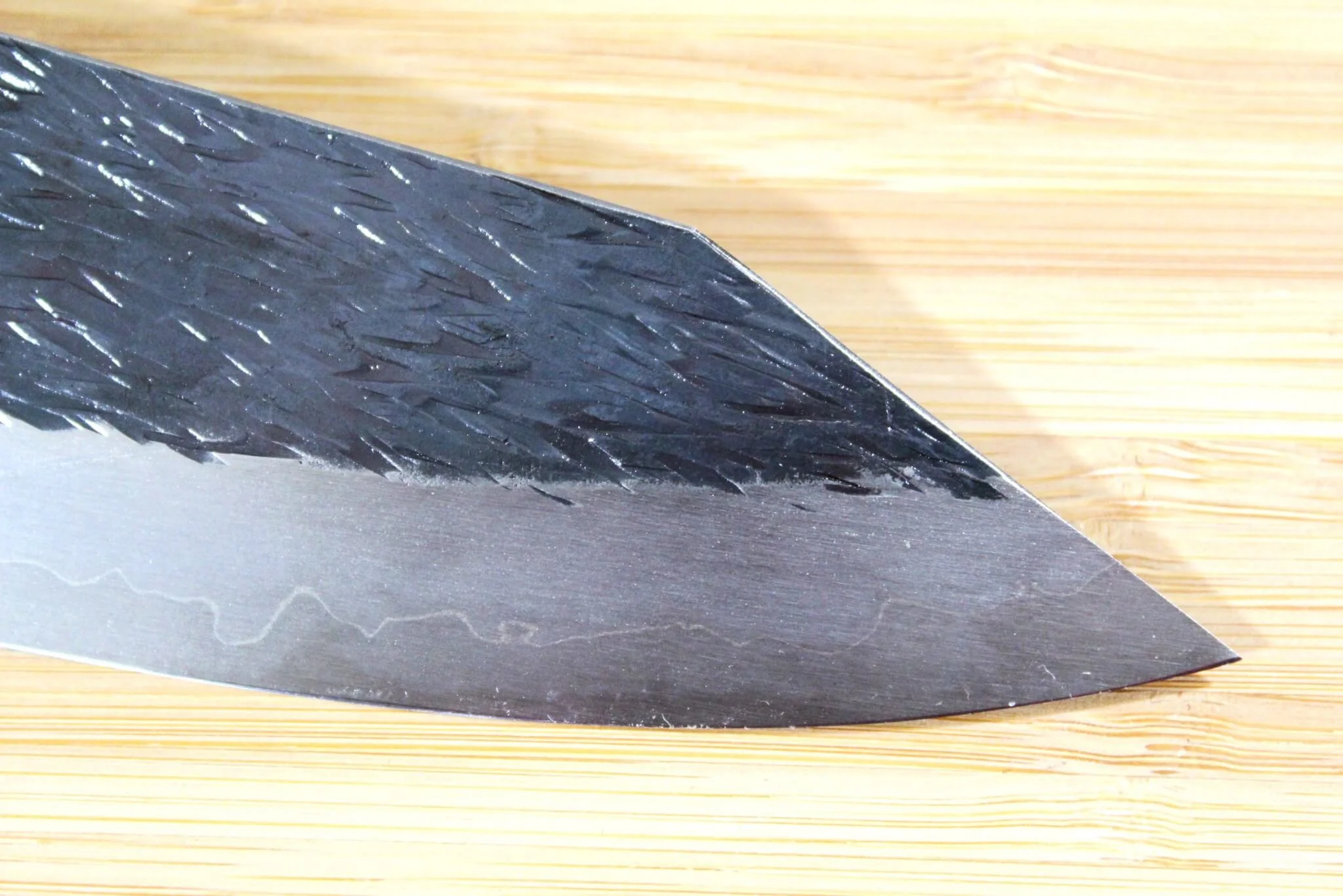 Isamitsu Shirogami #1 / White Steel #1 Petty Knife 150 mm / 5.9" Hasu-Seizo Exclusive Special Edition - Image 4