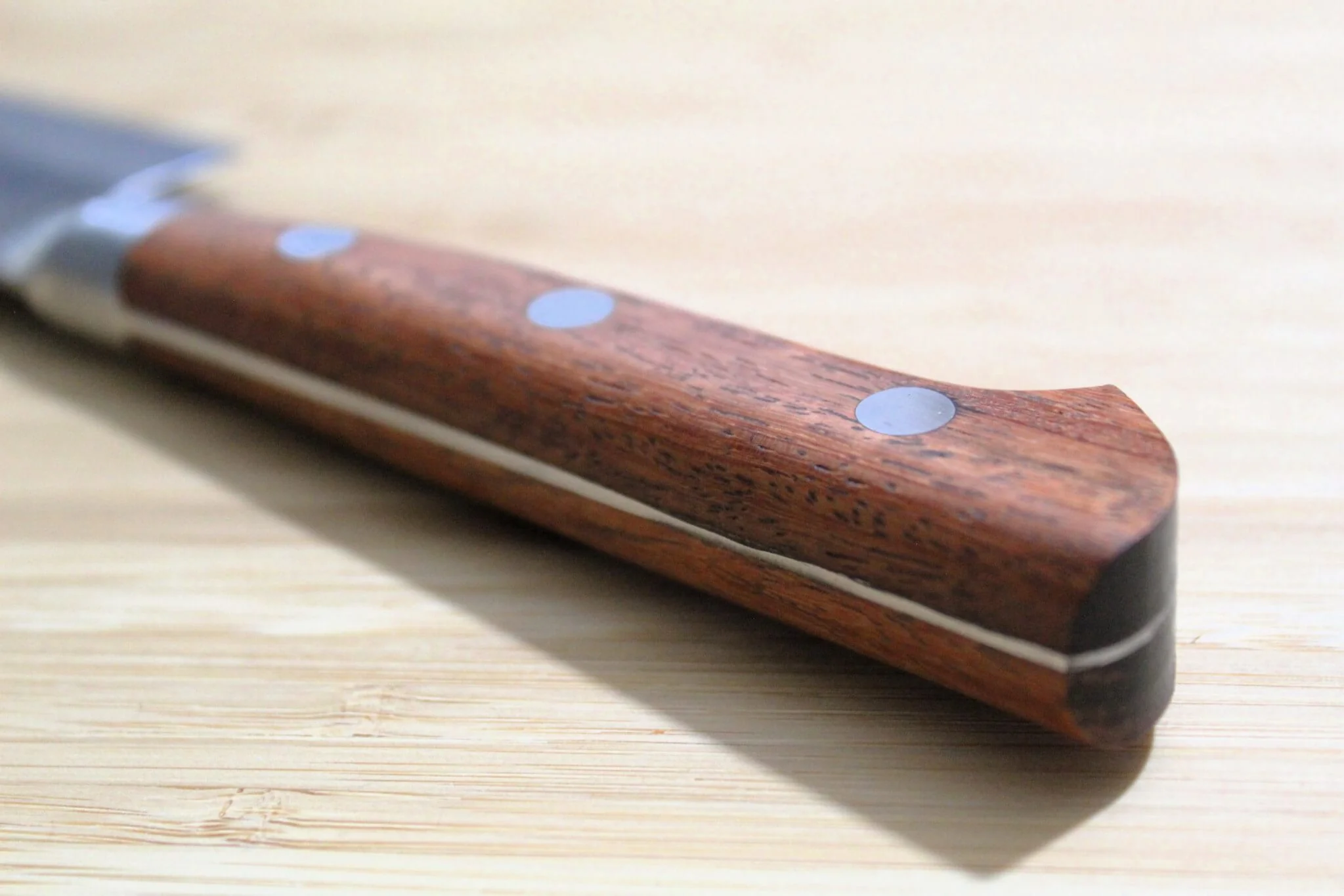 Isamitsu Shirogami #1 / White Steel #1 Paring Knife 90 mm / 3.5" Maple Handle - Image 9