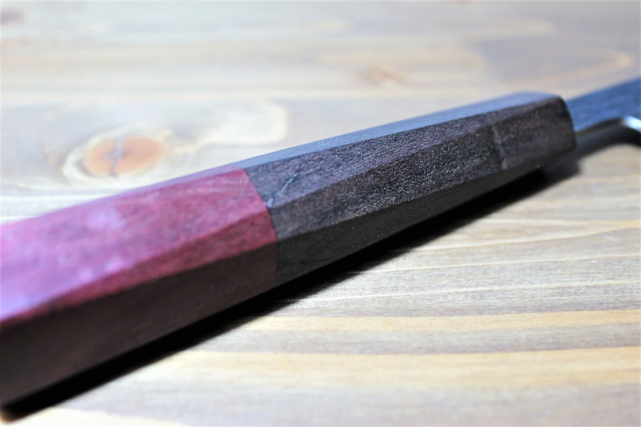 Isamitsu Shirogami #1 / White Steel #1 Santoku 180 mm Brown Handle - Image 8