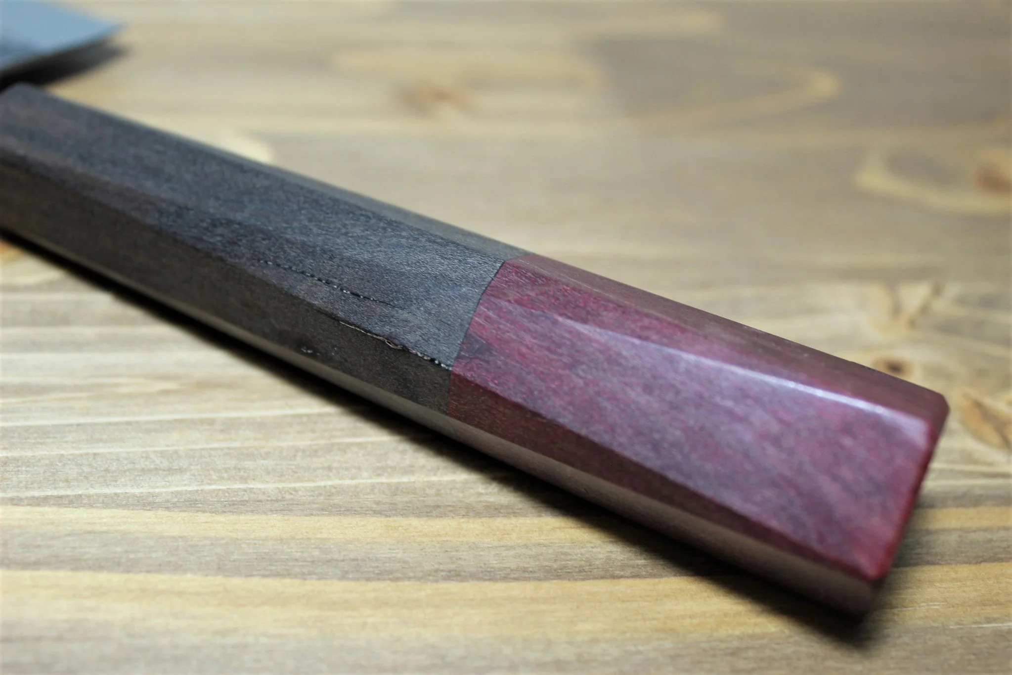 Isamitsu Shirogami #1 / White Steel #1 Santoku 180 mm Brown Handle - Image 9