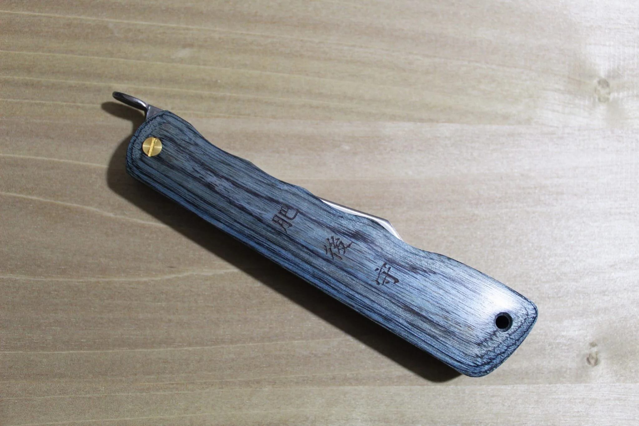 Higonokami Woody VG-10 Folding Pocket Knife Sora (Blue) - Image 10