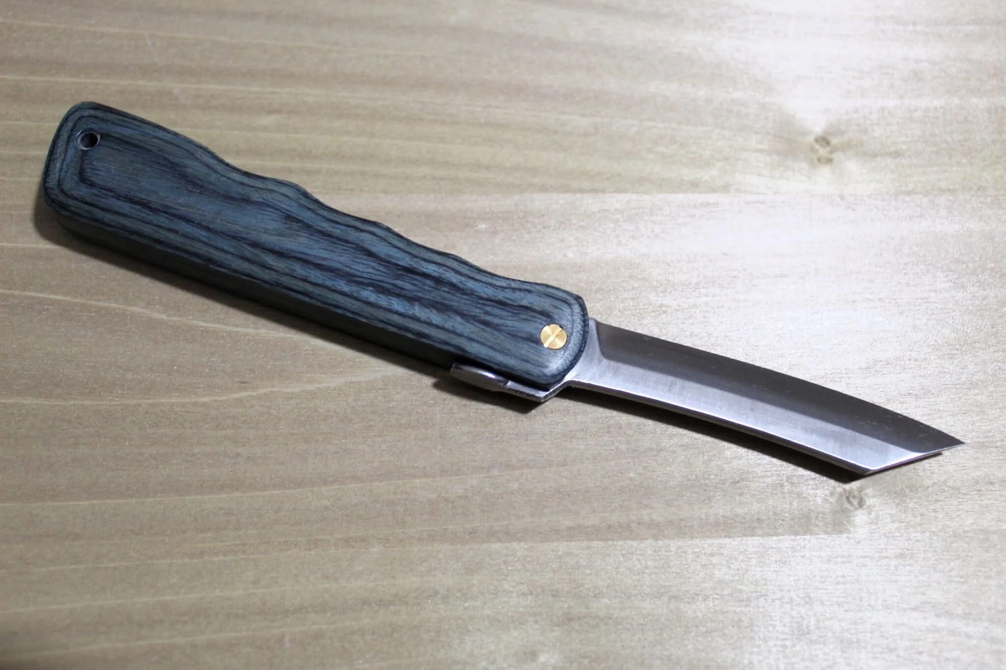 Higonokami Woody VG-10 Folding Pocket Knife Sora (Blue) - Image 5